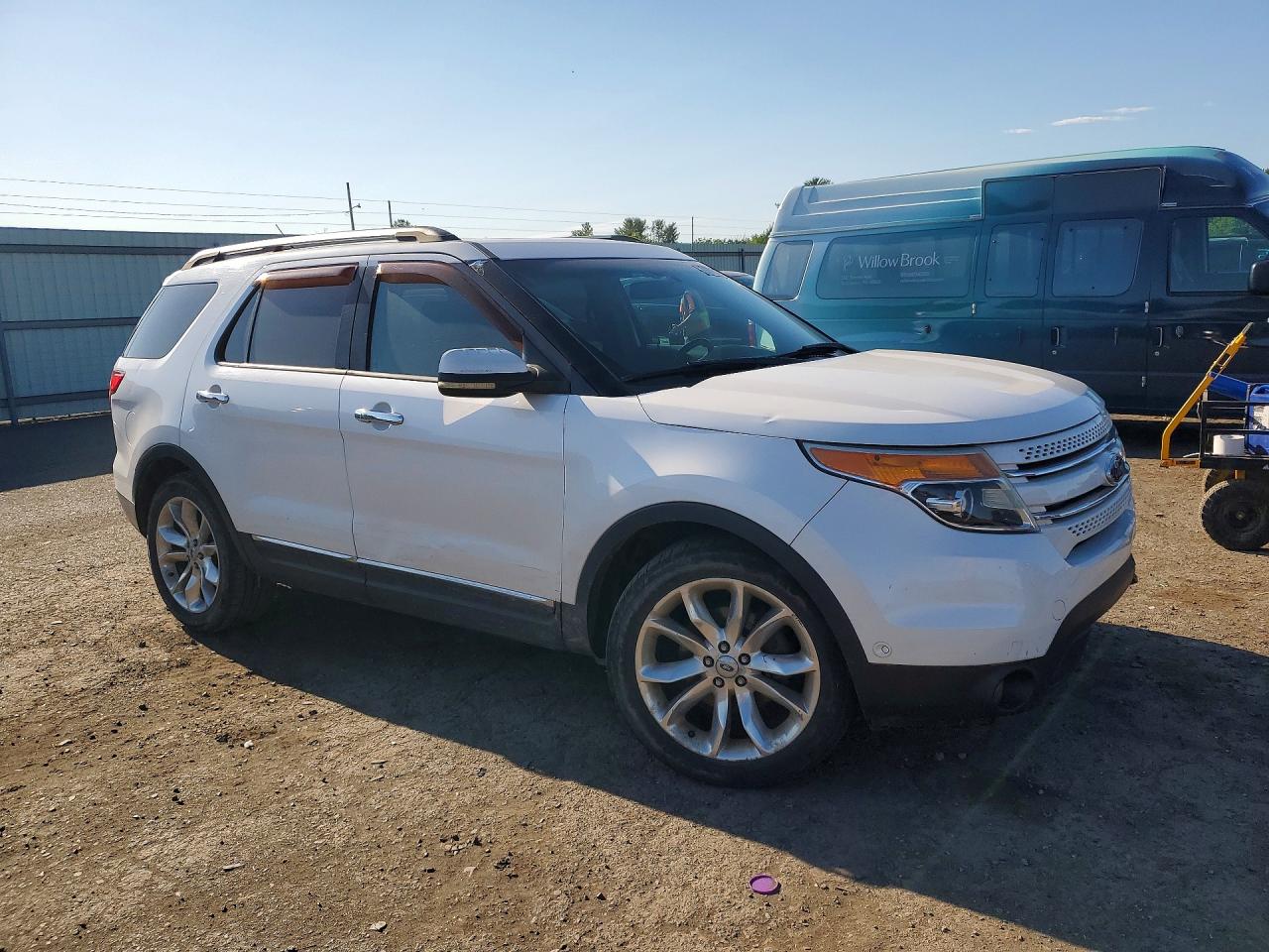 2011 Ford Explorer Limited White vin: 1FMHK8F86BGA13771