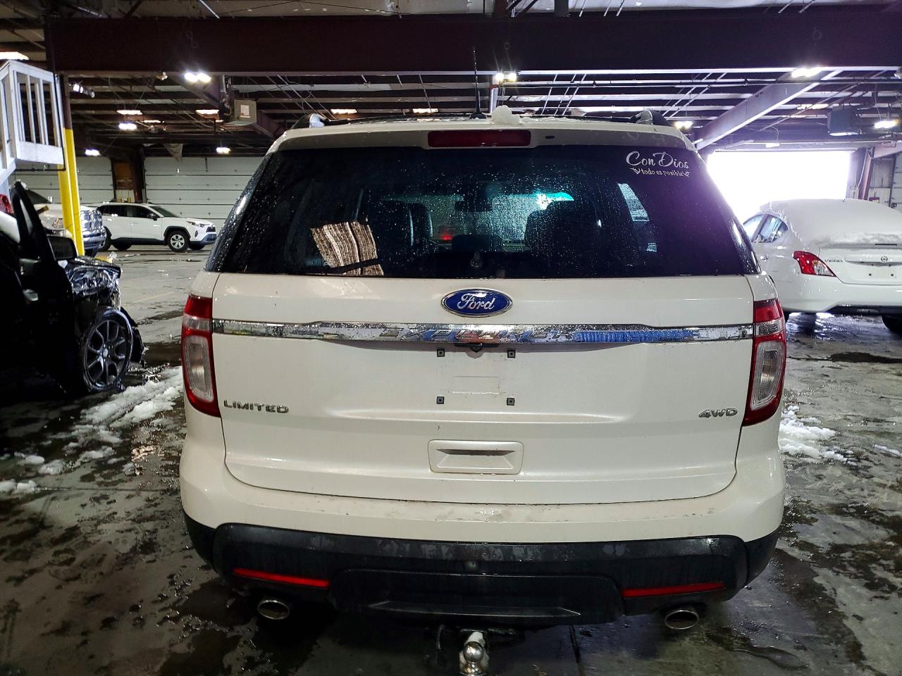 2011 Ford Explorer Limited White vin: 1FMHK8F86BGA29405