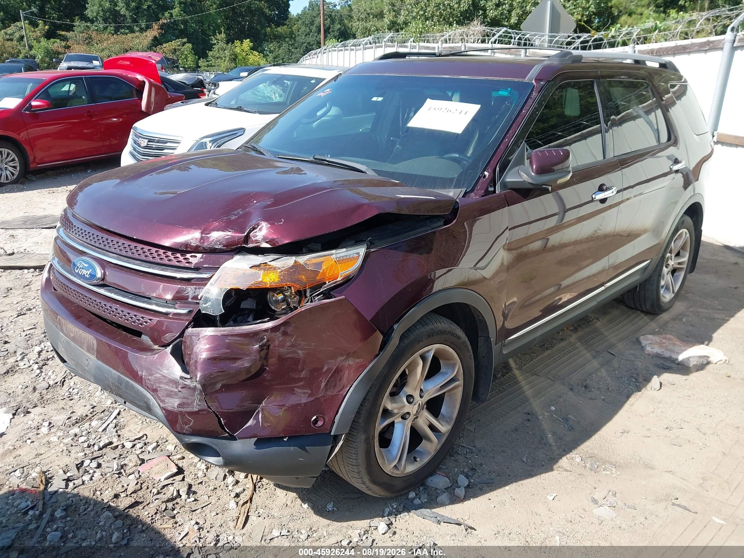 2011 Ford Explorer Limited Maroon vin: 1FMHK8F86BGA61593