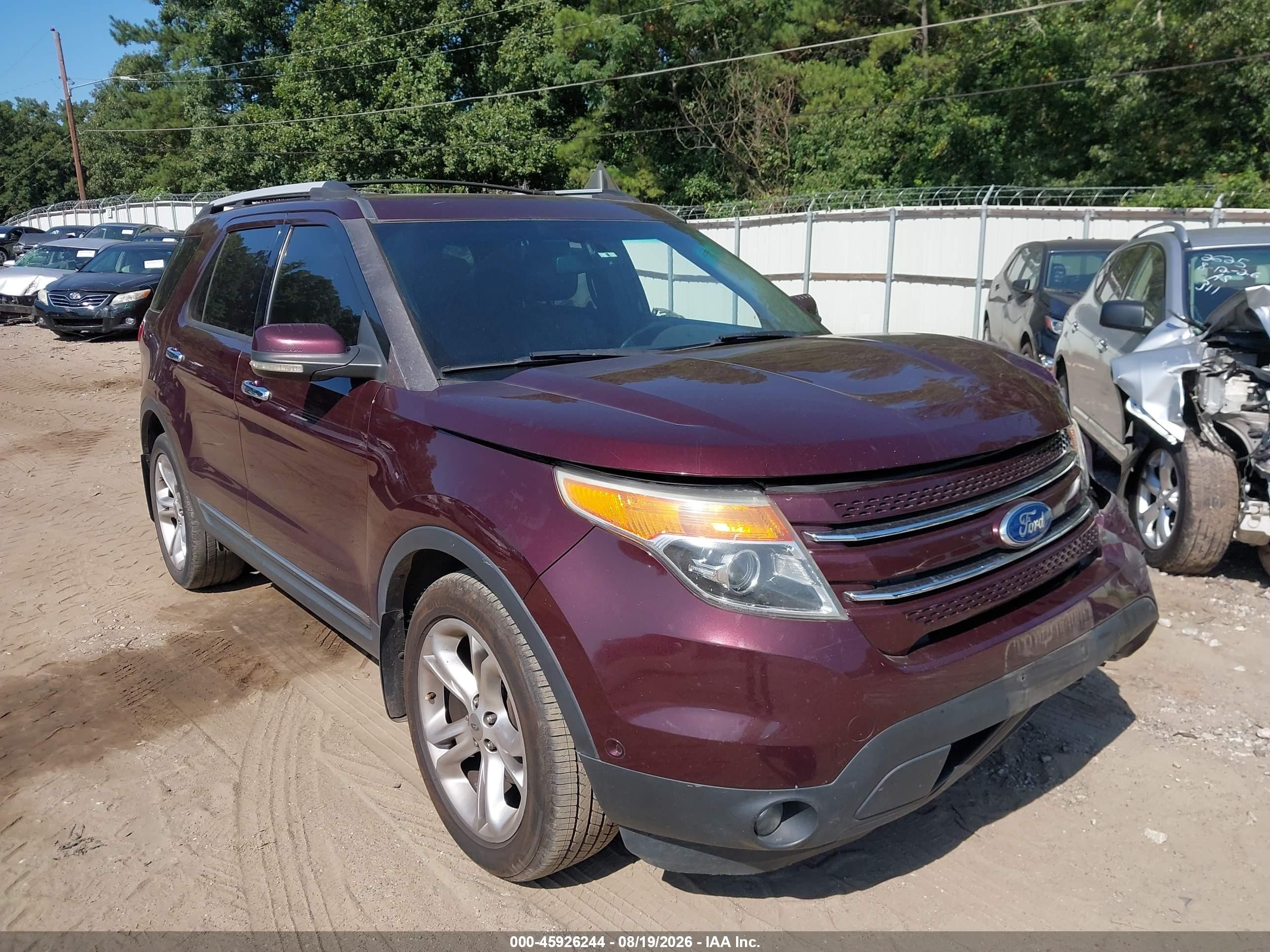 2011 Ford Explorer Limited Maroon vin: 1FMHK8F86BGA61593