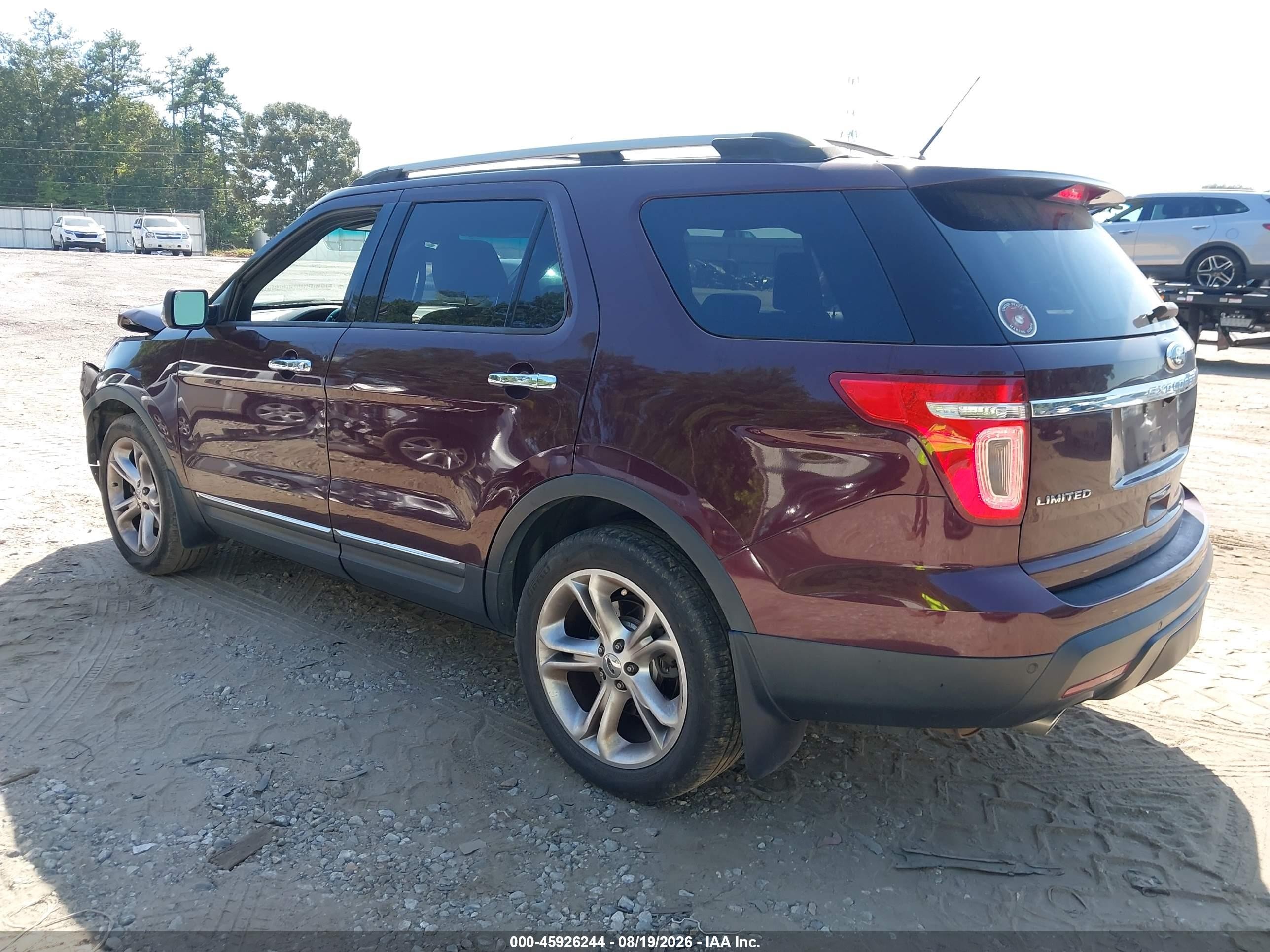 2011 Ford Explorer Limited Maroon vin: 1FMHK8F86BGA61593
