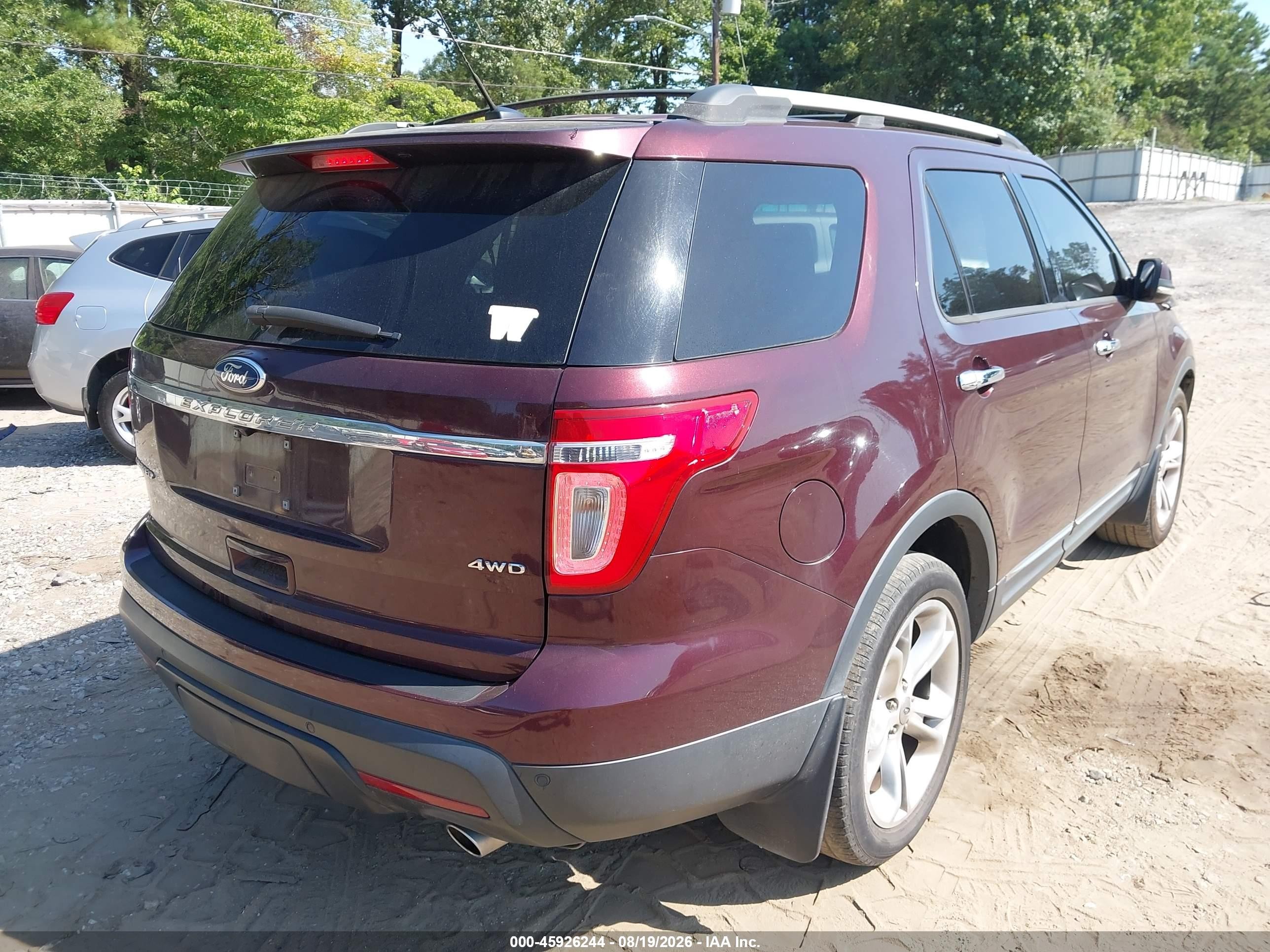 2011 Ford Explorer Limited Maroon vin: 1FMHK8F86BGA61593