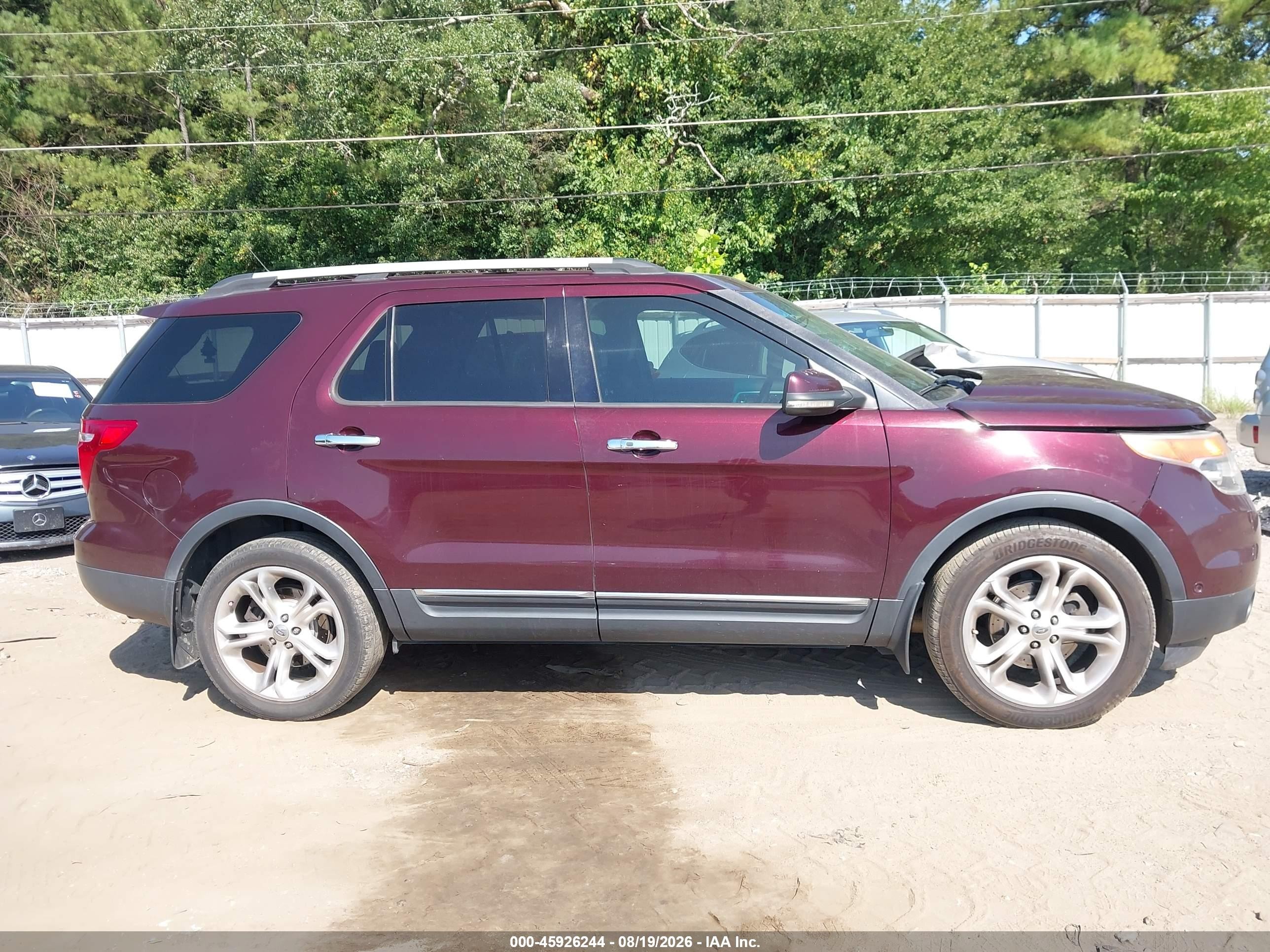 2011 Ford Explorer Limited Maroon vin: 1FMHK8F86BGA61593