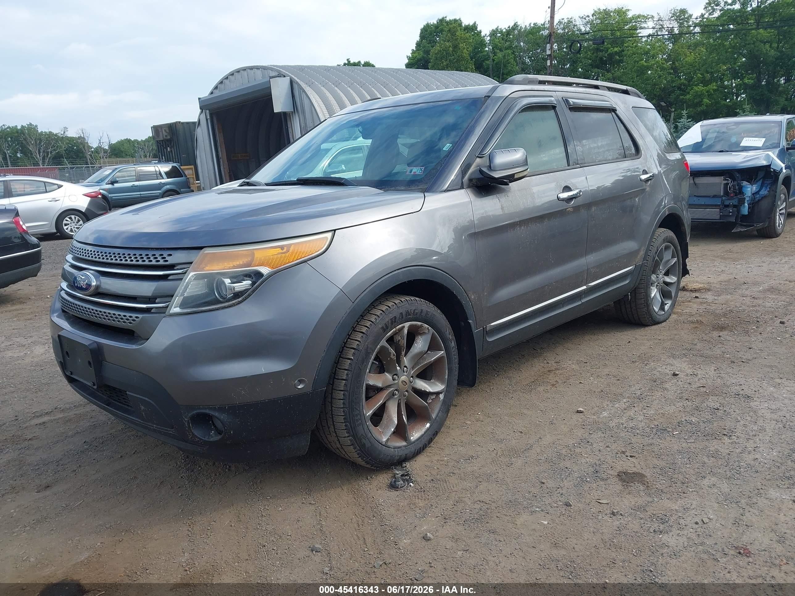 2011 Ford Explorer Limited Gray vin: 1FMHK8F86BGA70827