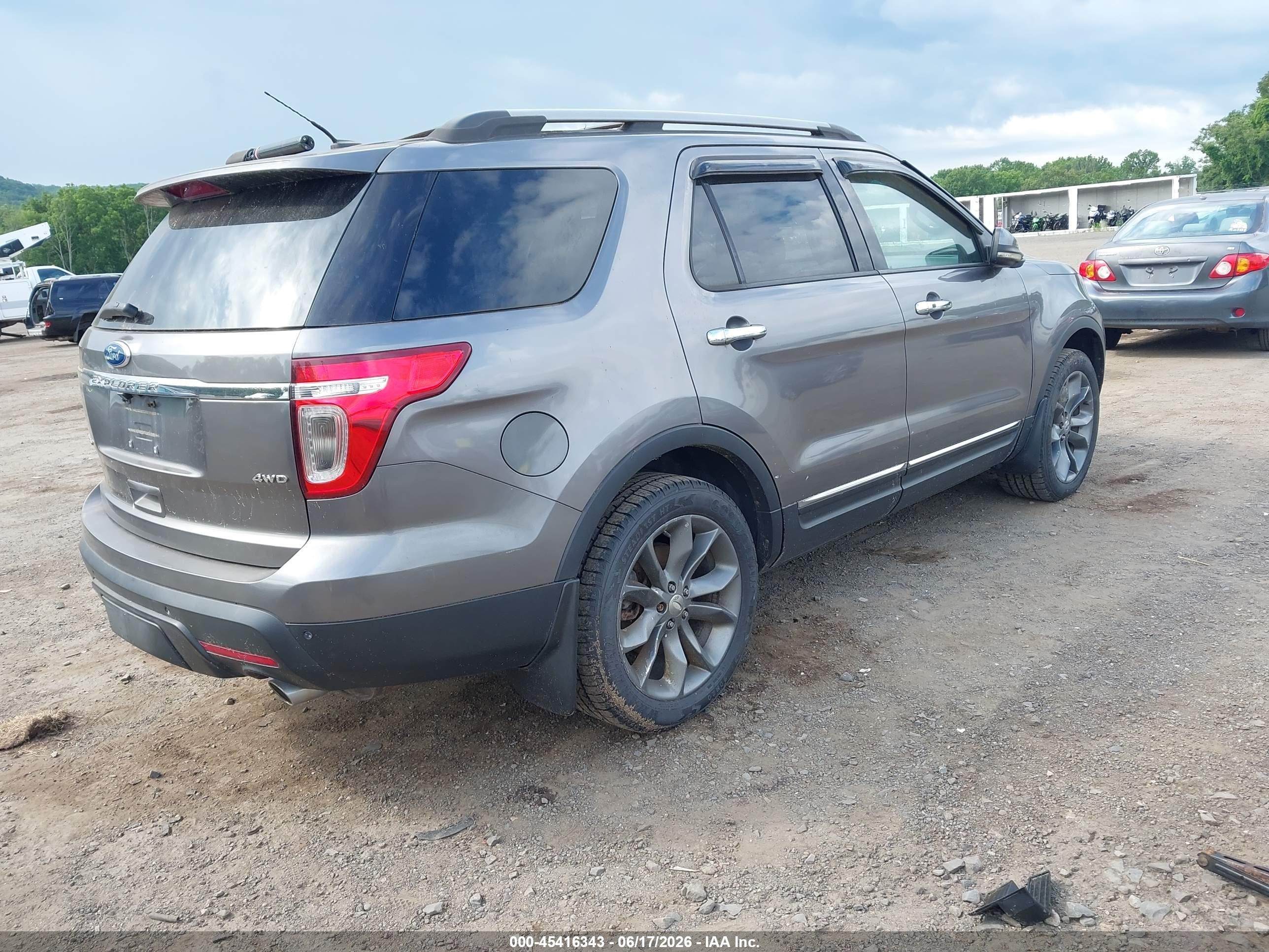 2011 Ford Explorer Limited Gray vin: 1FMHK8F86BGA70827