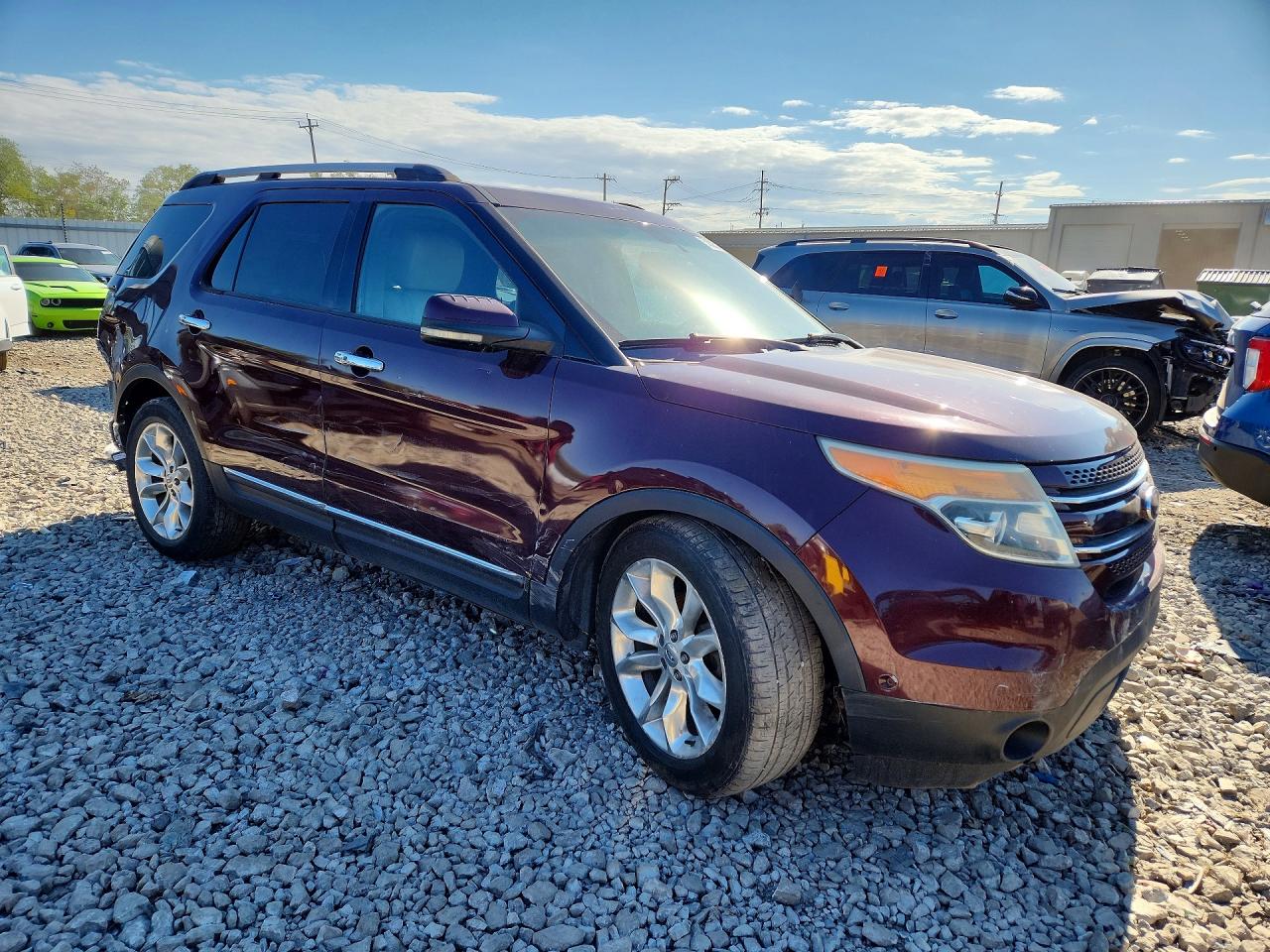 2011 Ford Explorer Limited Burgundy vin: 1FMHK8F86BGA79091
