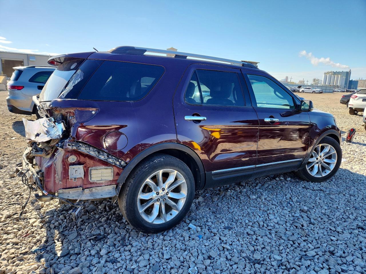 2011 Ford Explorer Limited Burgundy vin: 1FMHK8F86BGA79091