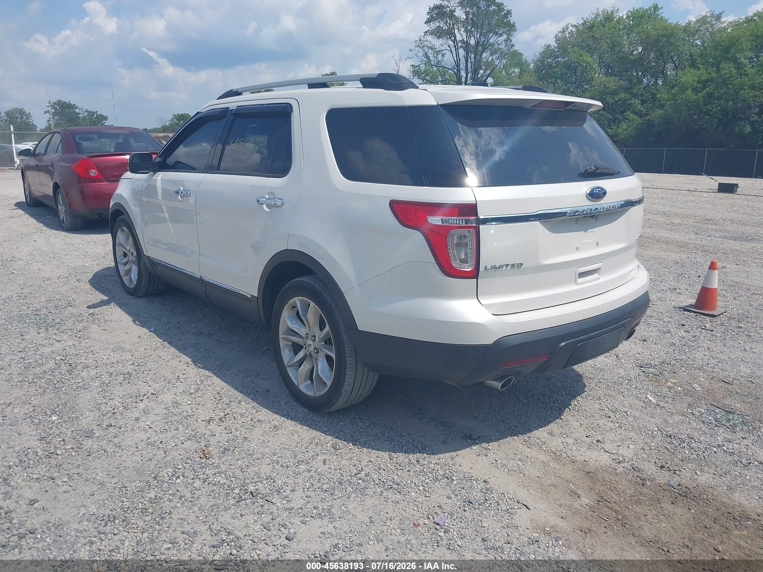 2012 Ford Explorer Limited White vin: 1FMHK8F86CGA02626