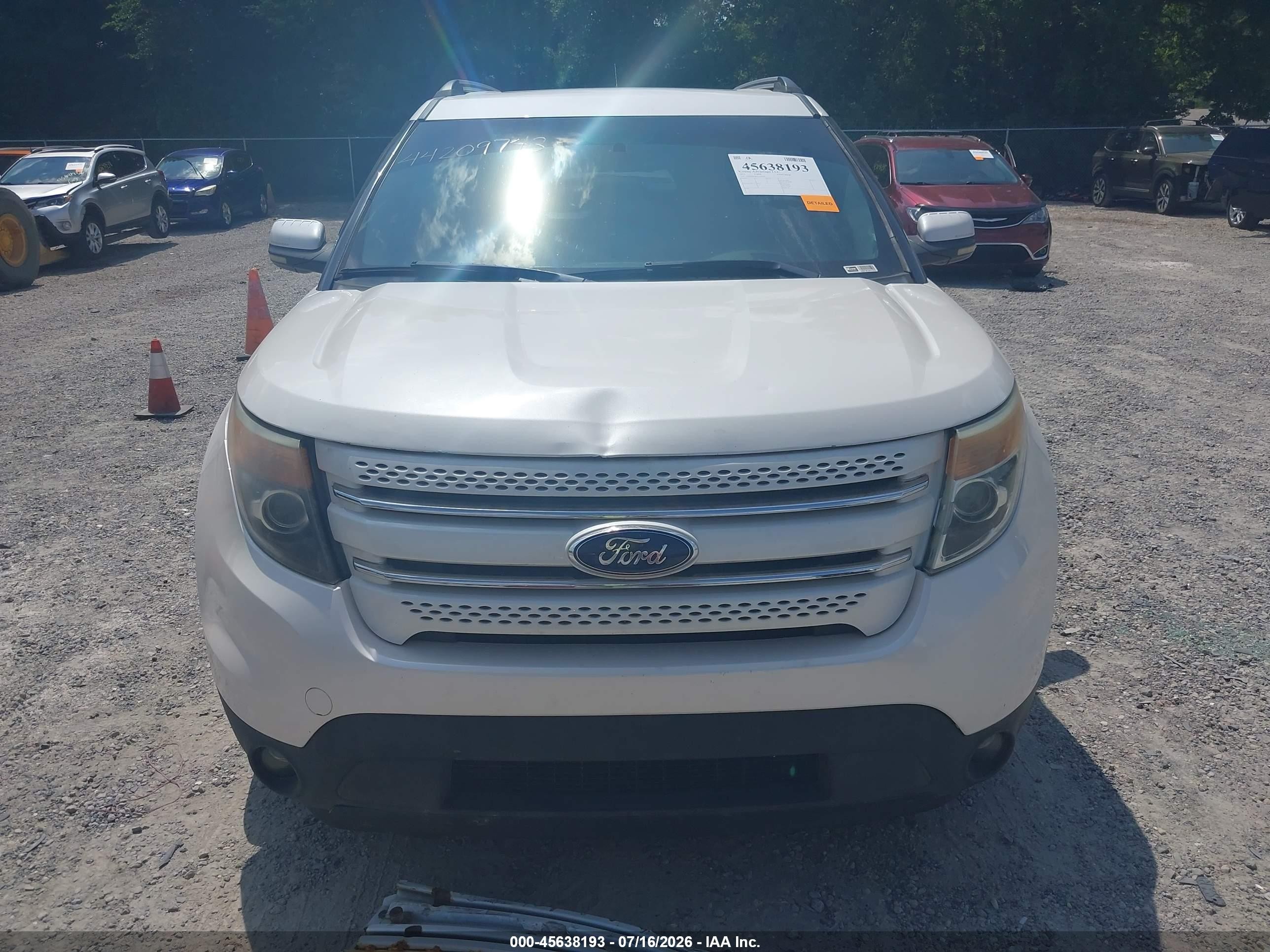 2012 Ford Explorer Limited White vin: 1FMHK8F86CGA02626