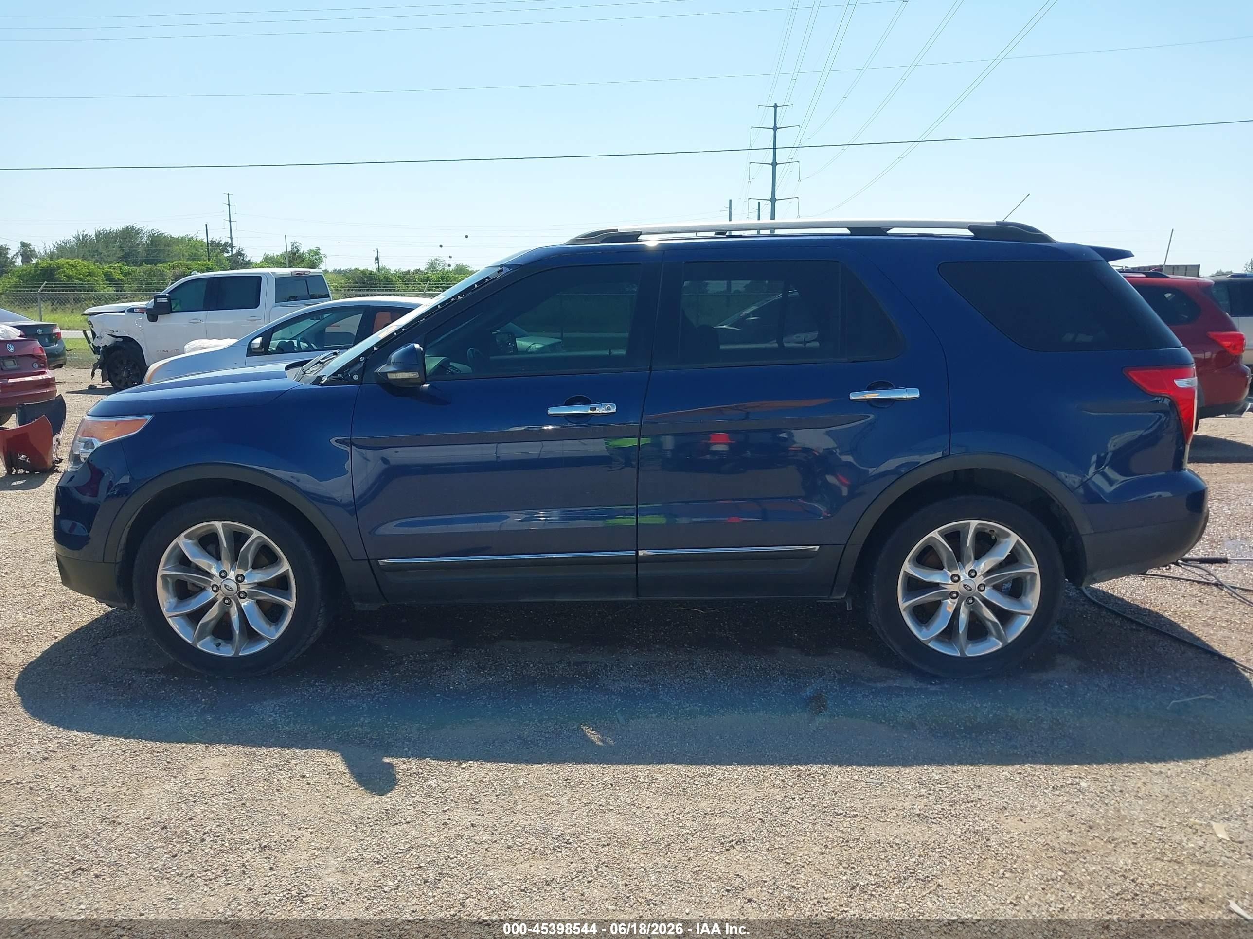 2012 Ford Explorer Limited Blue vin: 1FMHK8F86CGA71137