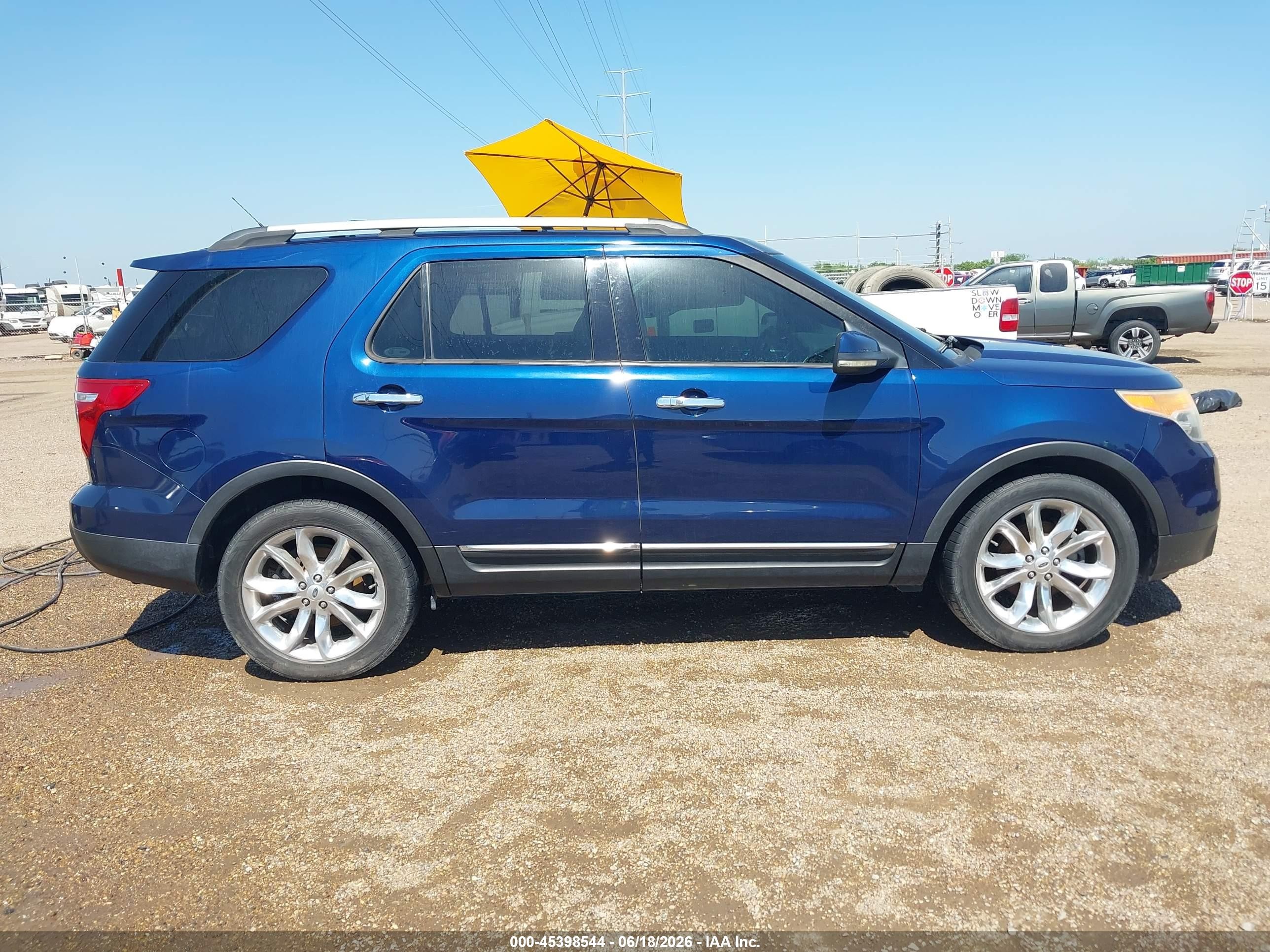 2012 Ford Explorer Limited Blue vin: 1FMHK8F86CGA71137