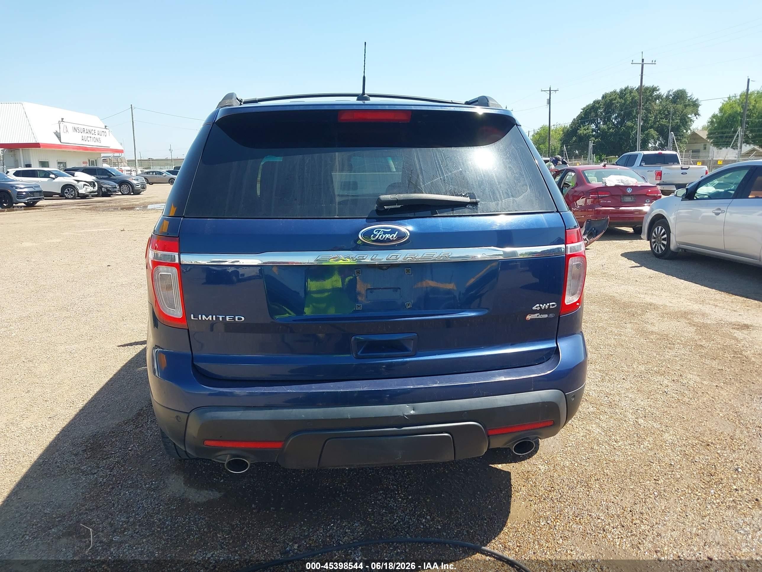 2012 Ford Explorer Limited Blue vin: 1FMHK8F86CGA71137