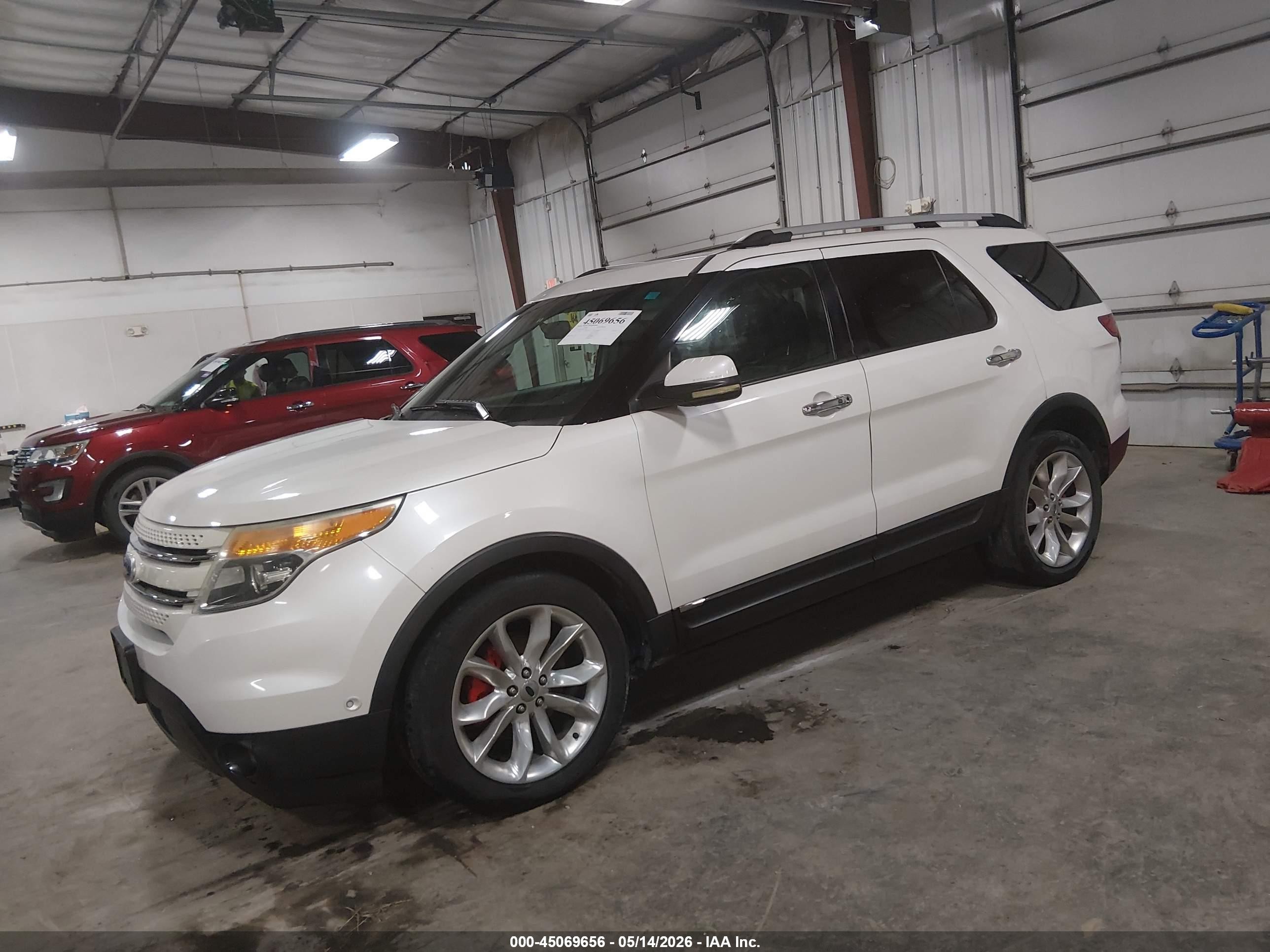 2011 Ford Explorer Limited White vin: 1FMHK8F87BGA08076
