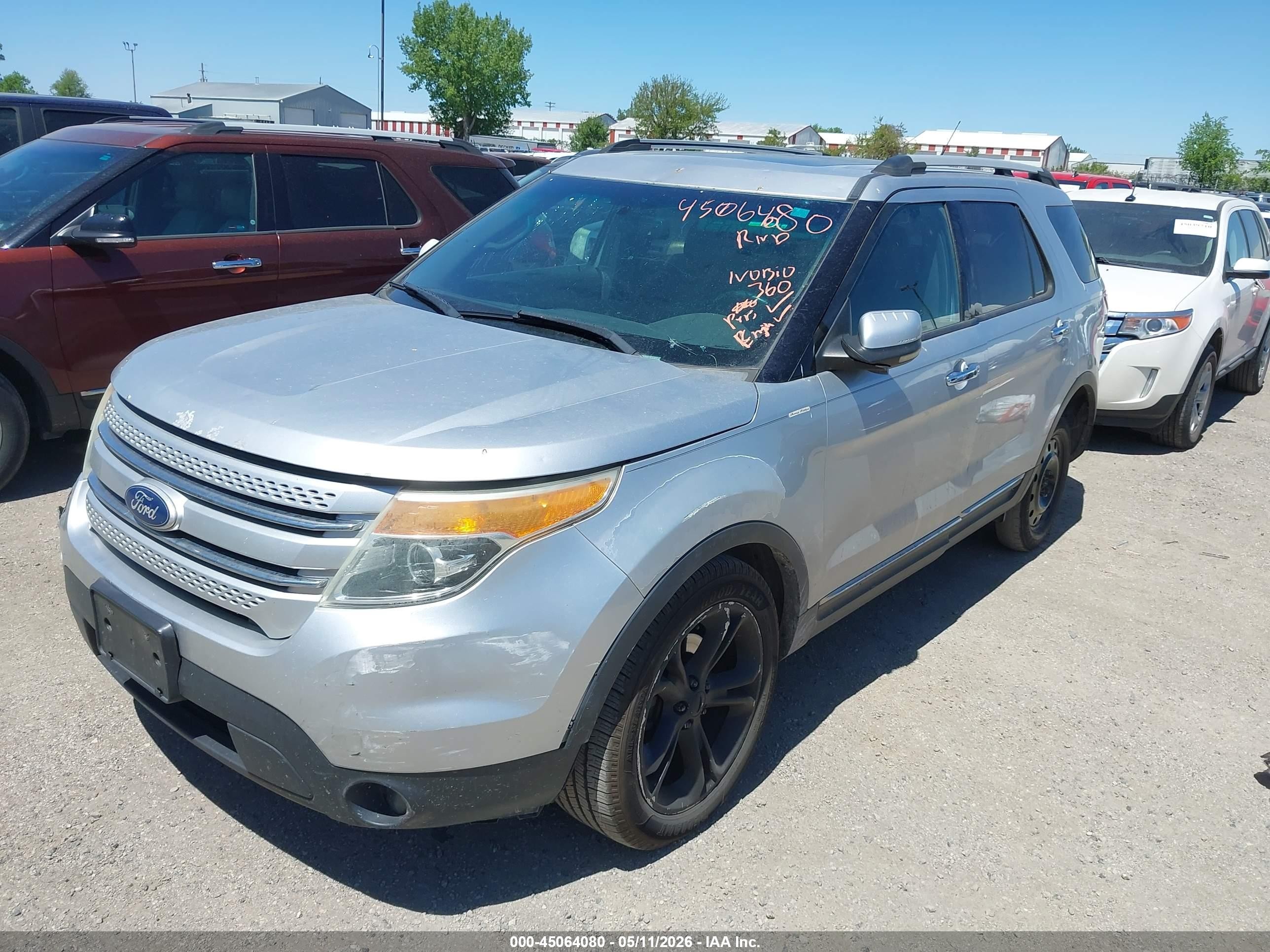 2011 Ford Explorer Limited Silver vin: 1FMHK8F87BGA12497
