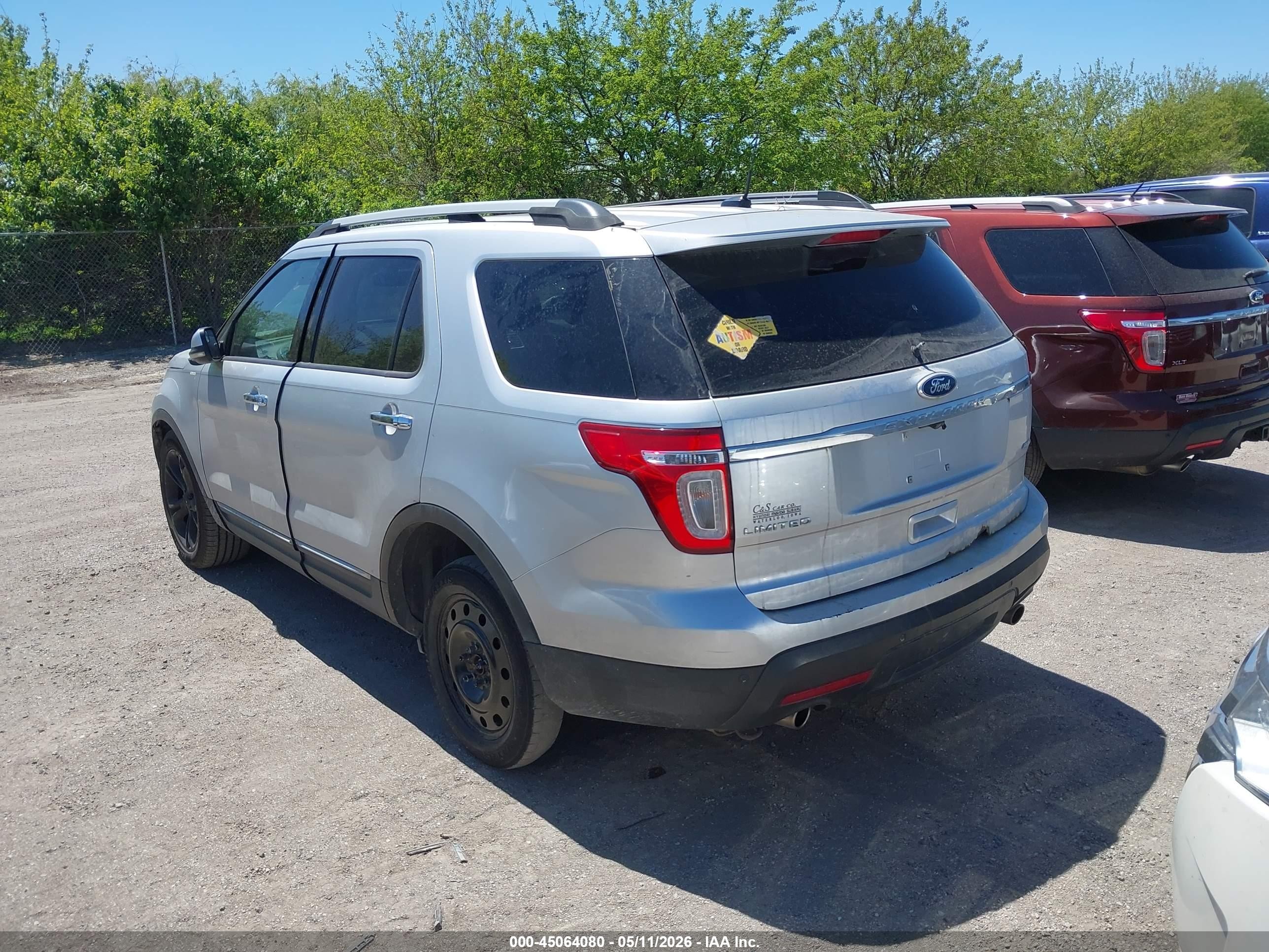 2011 Ford Explorer Limited Silver vin: 1FMHK8F87BGA12497