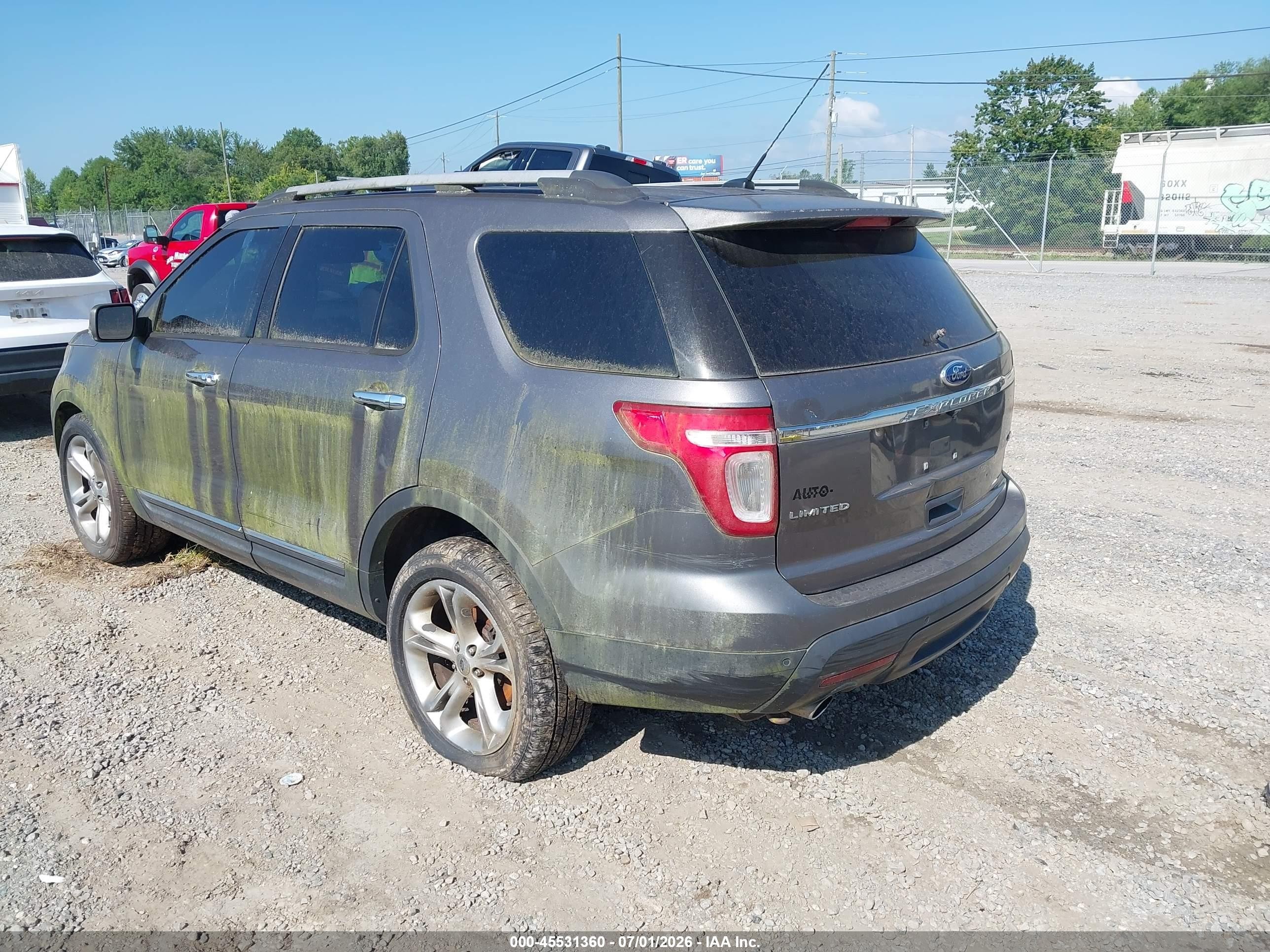 2011 Ford Explorer Limited Gray vin: 1FMHK8F87BGA24150