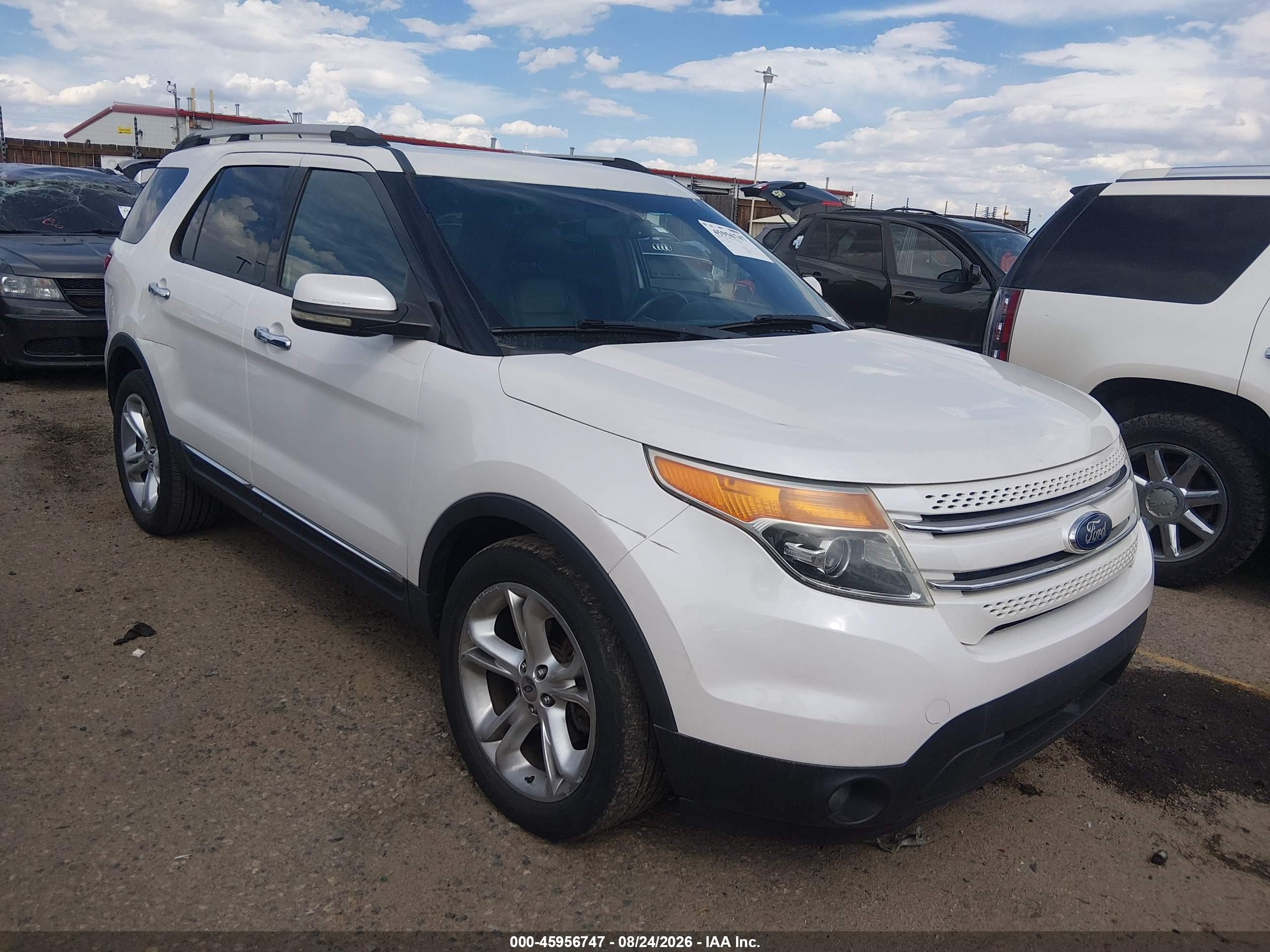 2011 Ford Explorer Limited White vin: 1FMHK8F87BGA40946
