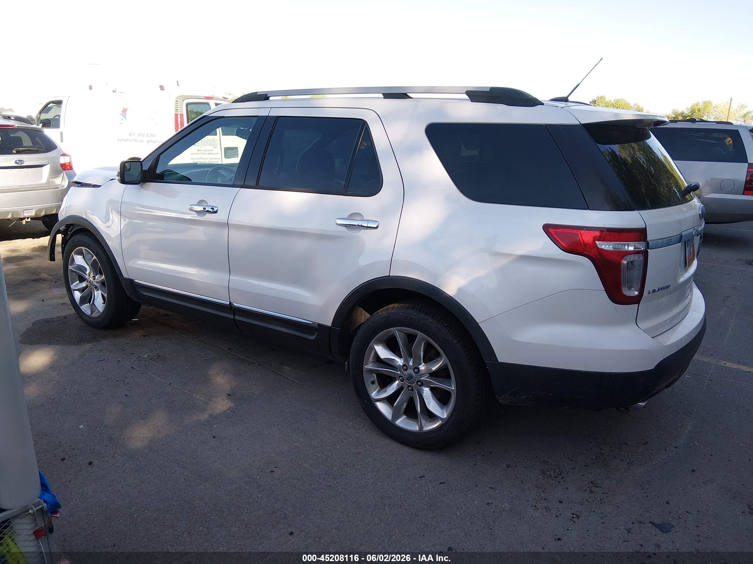 2011 Ford Explorer Limited White vin: 1FMHK8F87BGA61182