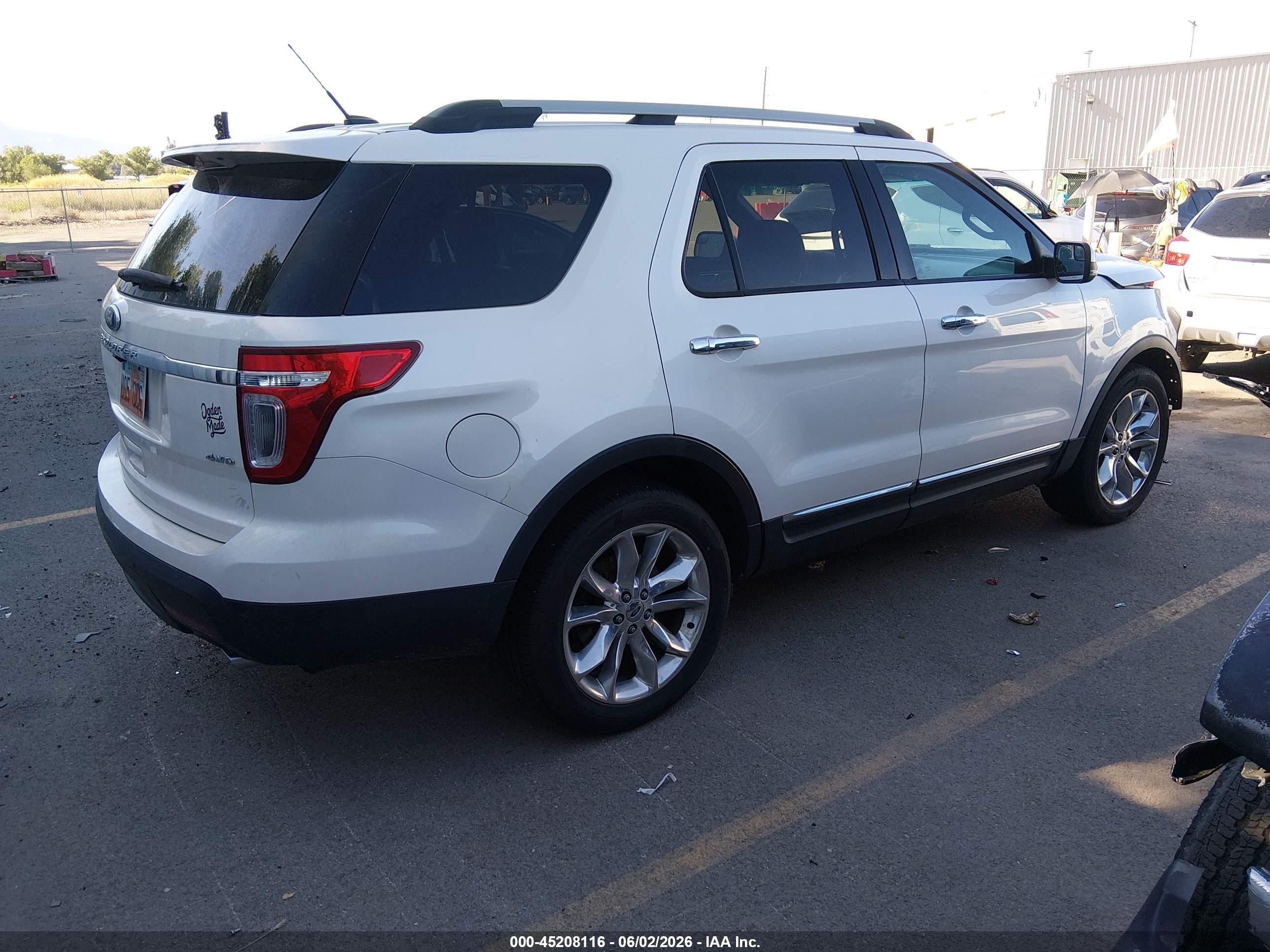 2011 Ford Explorer Limited White vin: 1FMHK8F87BGA61182