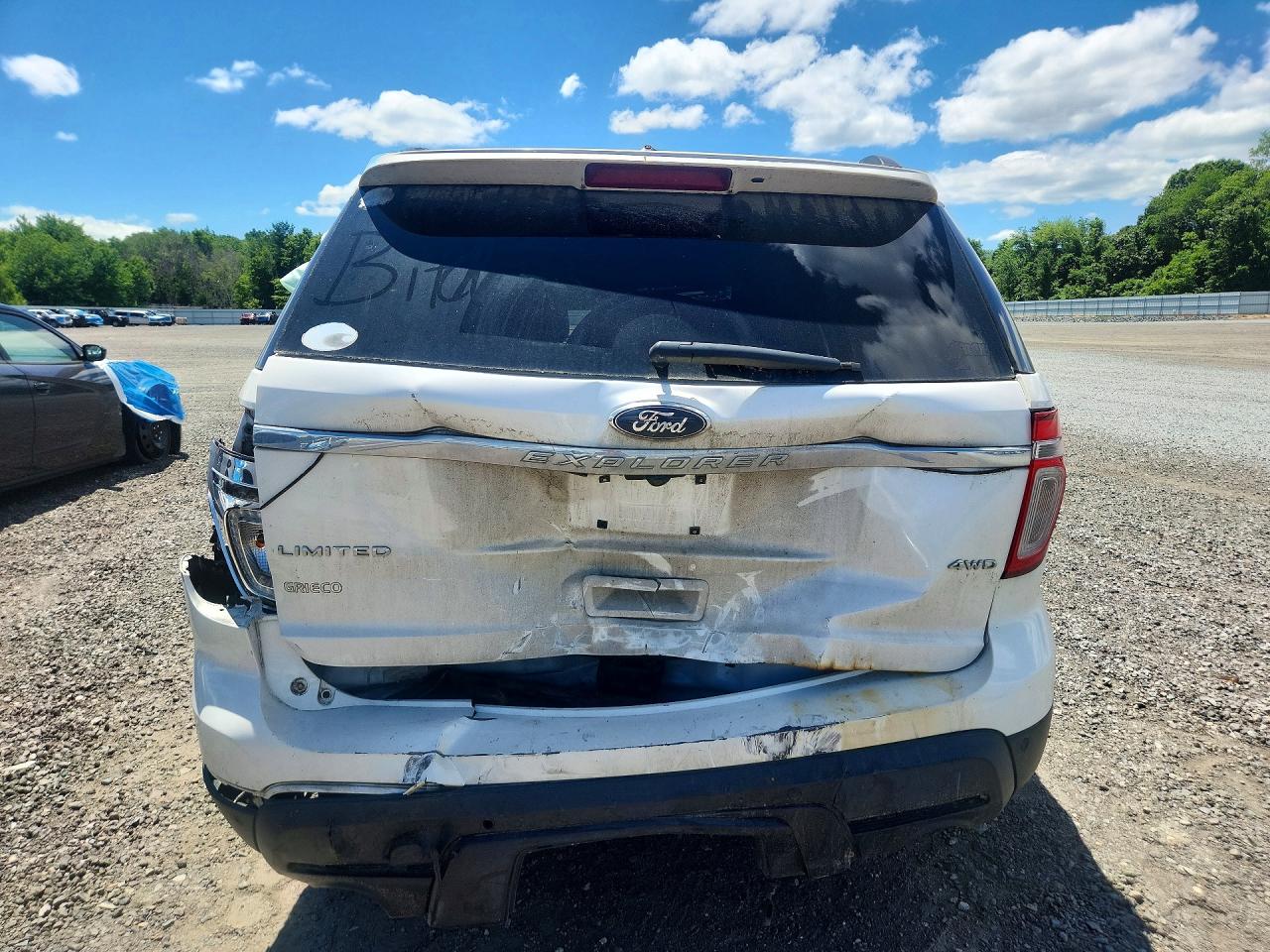 2011 Ford Explorer Limited White vin: 1FMHK8F87BGA77916