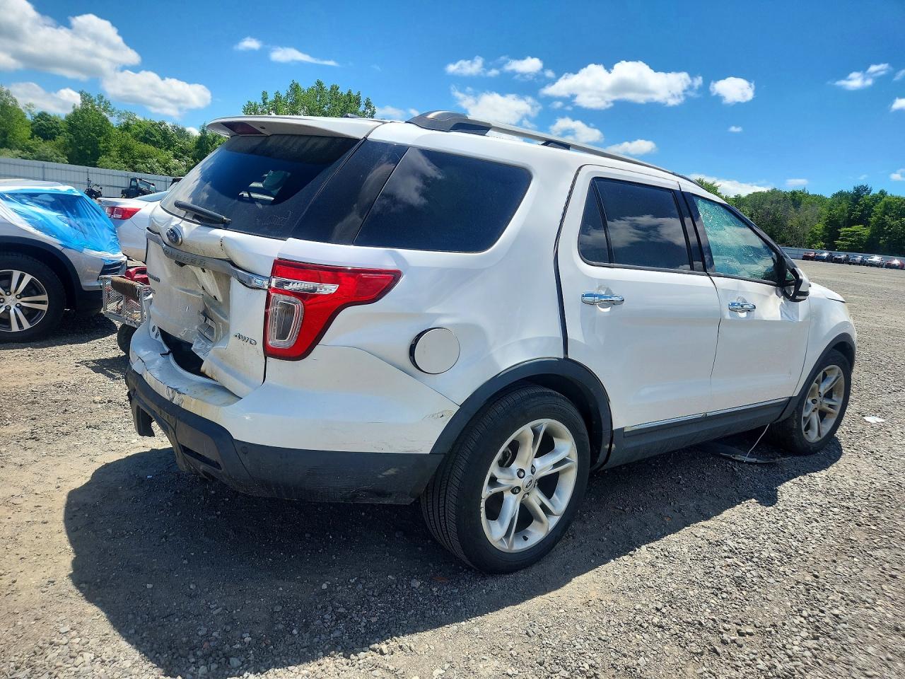 2011 Ford Explorer Limited White vin: 1FMHK8F87BGA77916