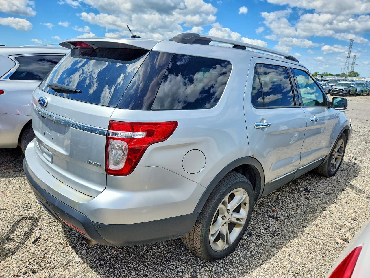 2012 Ford Explorer Limited Silver vin: 1FMHK8F87CGA03963