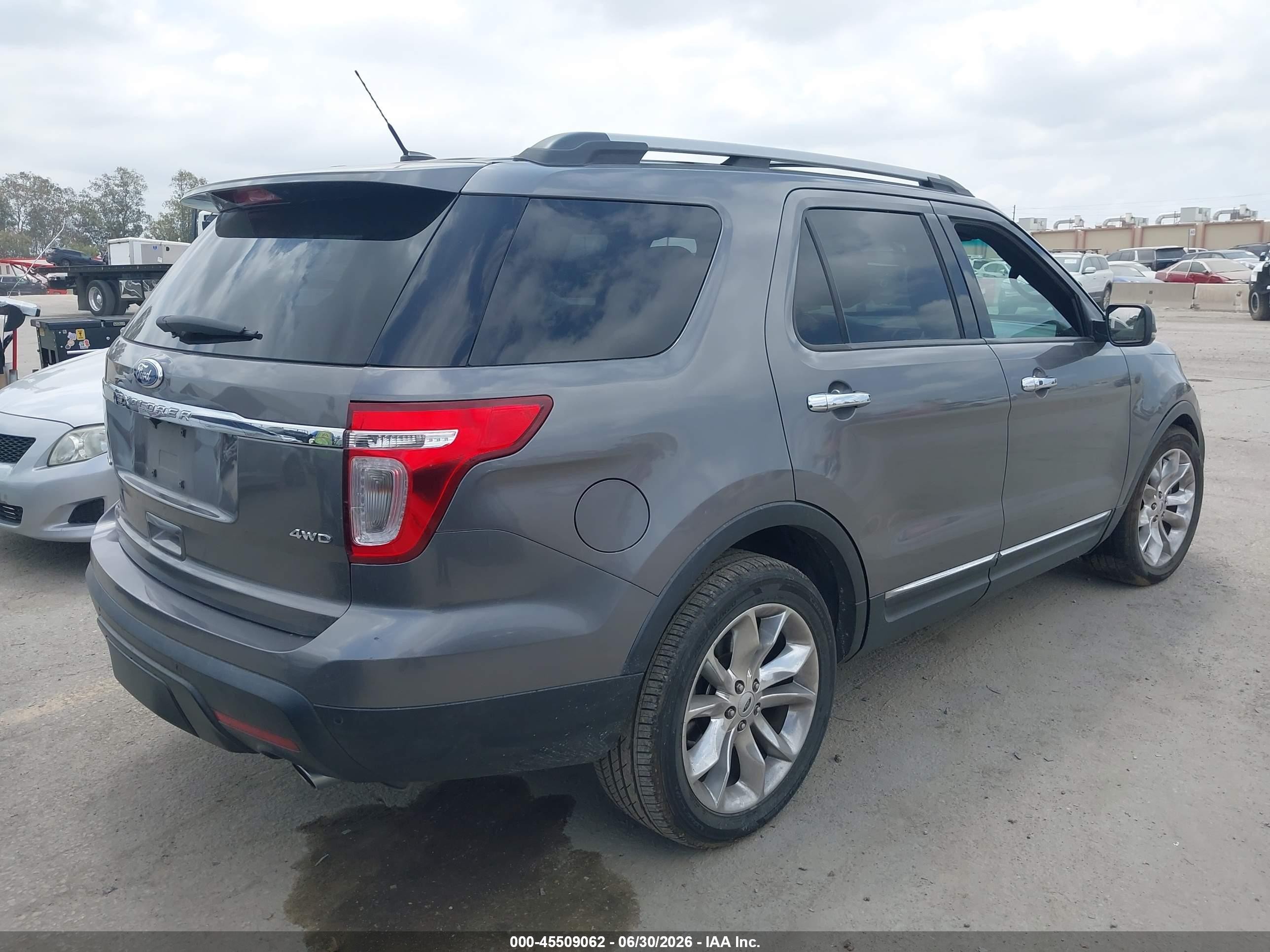 2012 Ford Explorer Limited Серый vin: 1FMHK8F87CGA32086