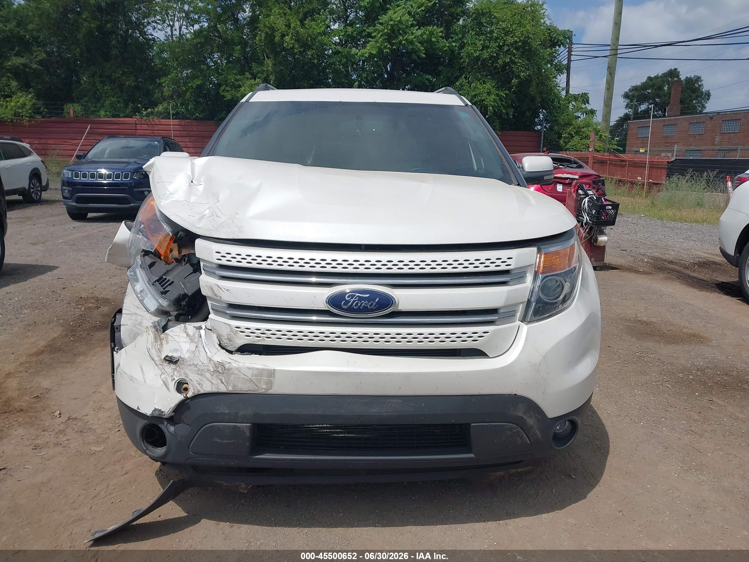 2012 Ford Explorer Limited White vin: 1FMHK8F87CGA35828