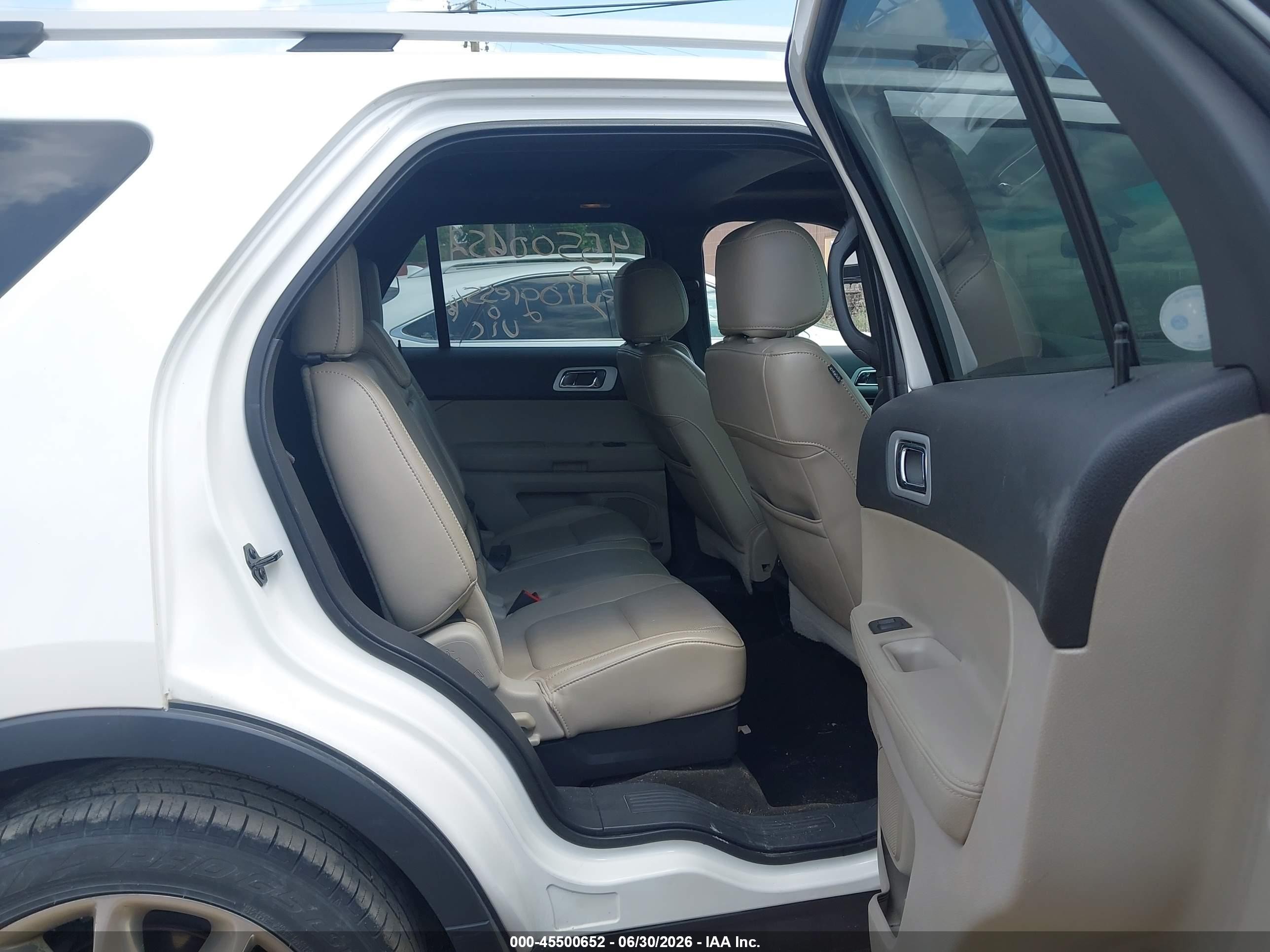 2012 Ford Explorer Limited White vin: 1FMHK8F87CGA35828