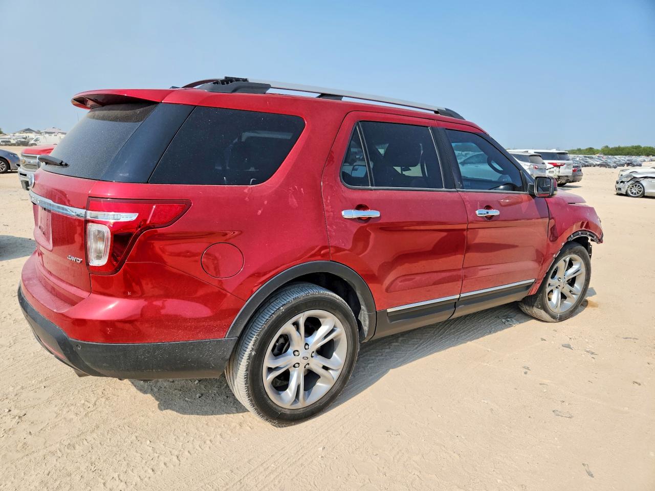 2012 Ford Explorer Limited Red vin: 1FMHK8F87CGA60566
