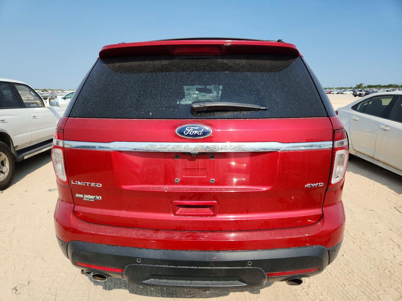 2012 Ford Explorer Limited Red vin: 1FMHK8F87CGA60566