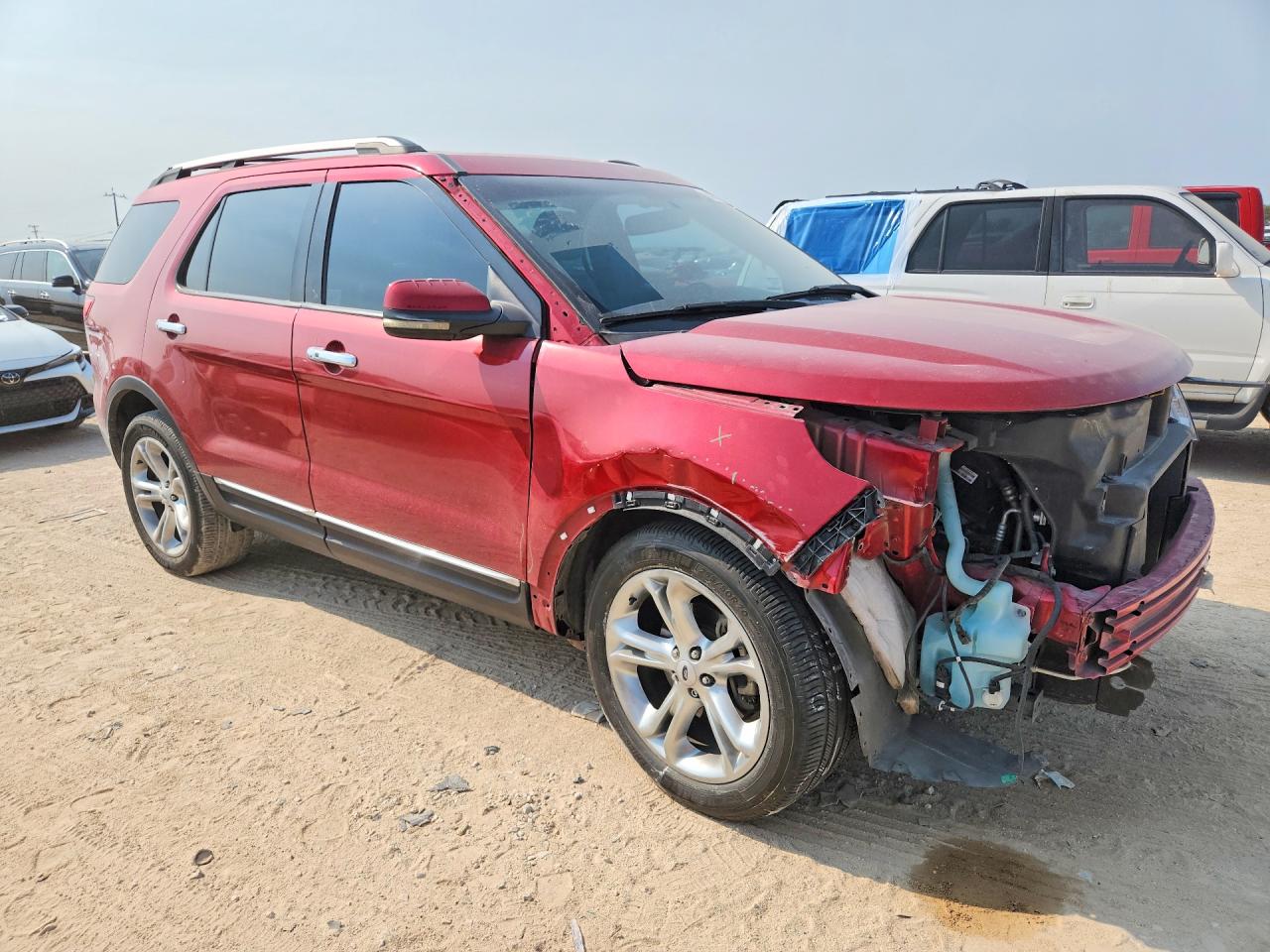 2012 Ford Explorer Limited Red vin: 1FMHK8F87CGA60566