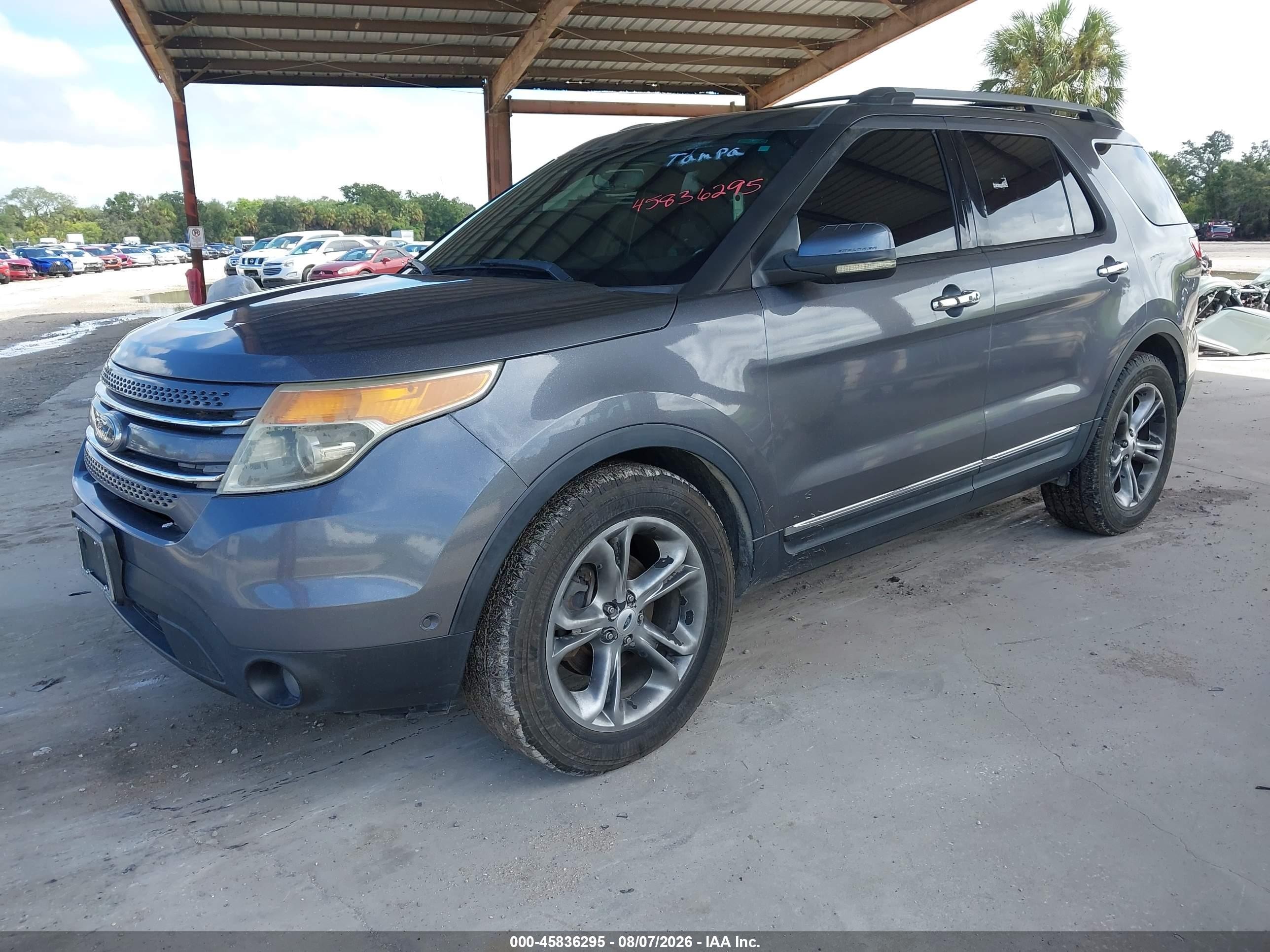 2012 Ford Explorer Limited Gray vin: 1FMHK8F87CGA70482