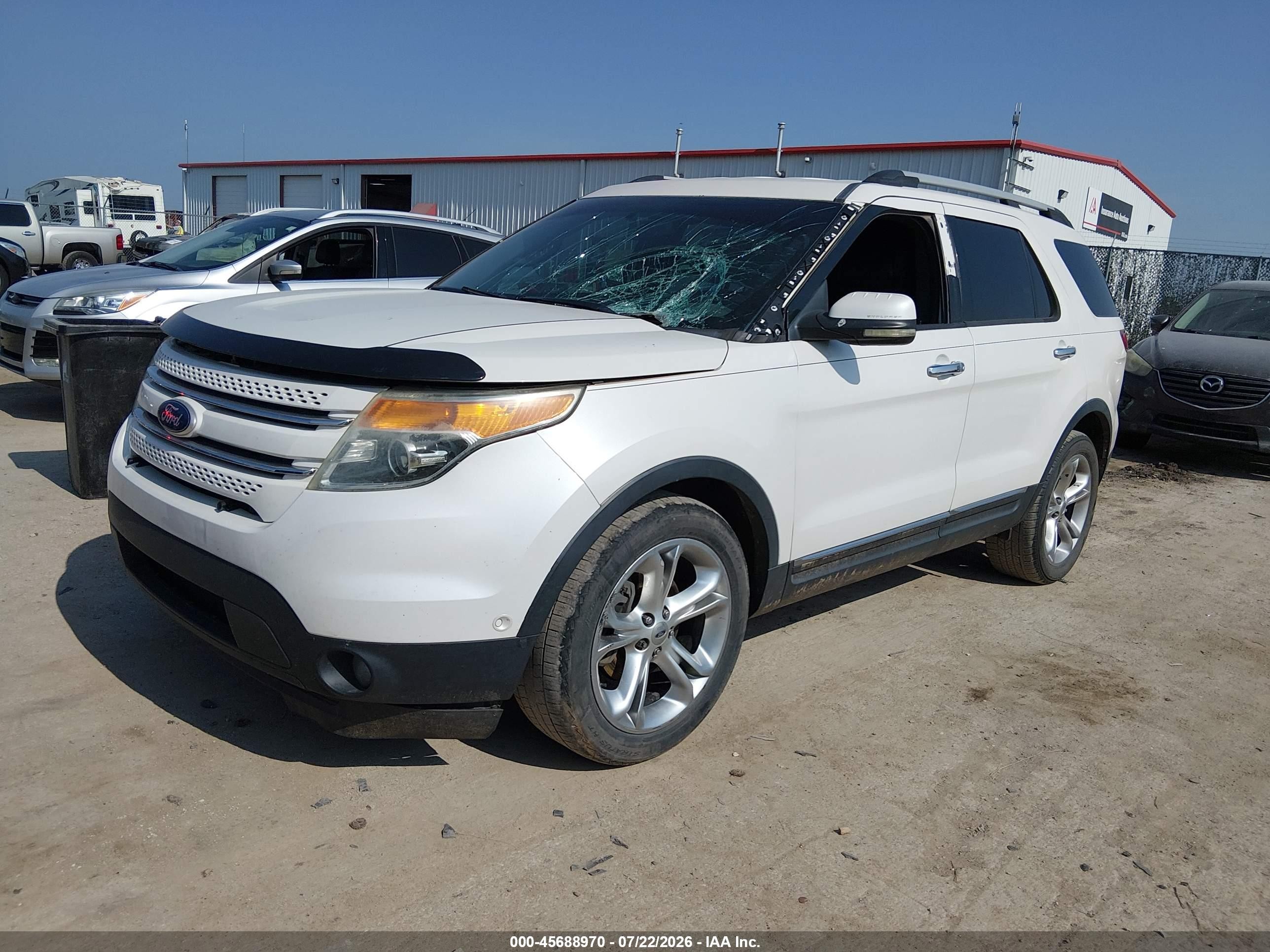 2011 Ford Explorer Limited White vin: 1FMHK8F88BGA17465