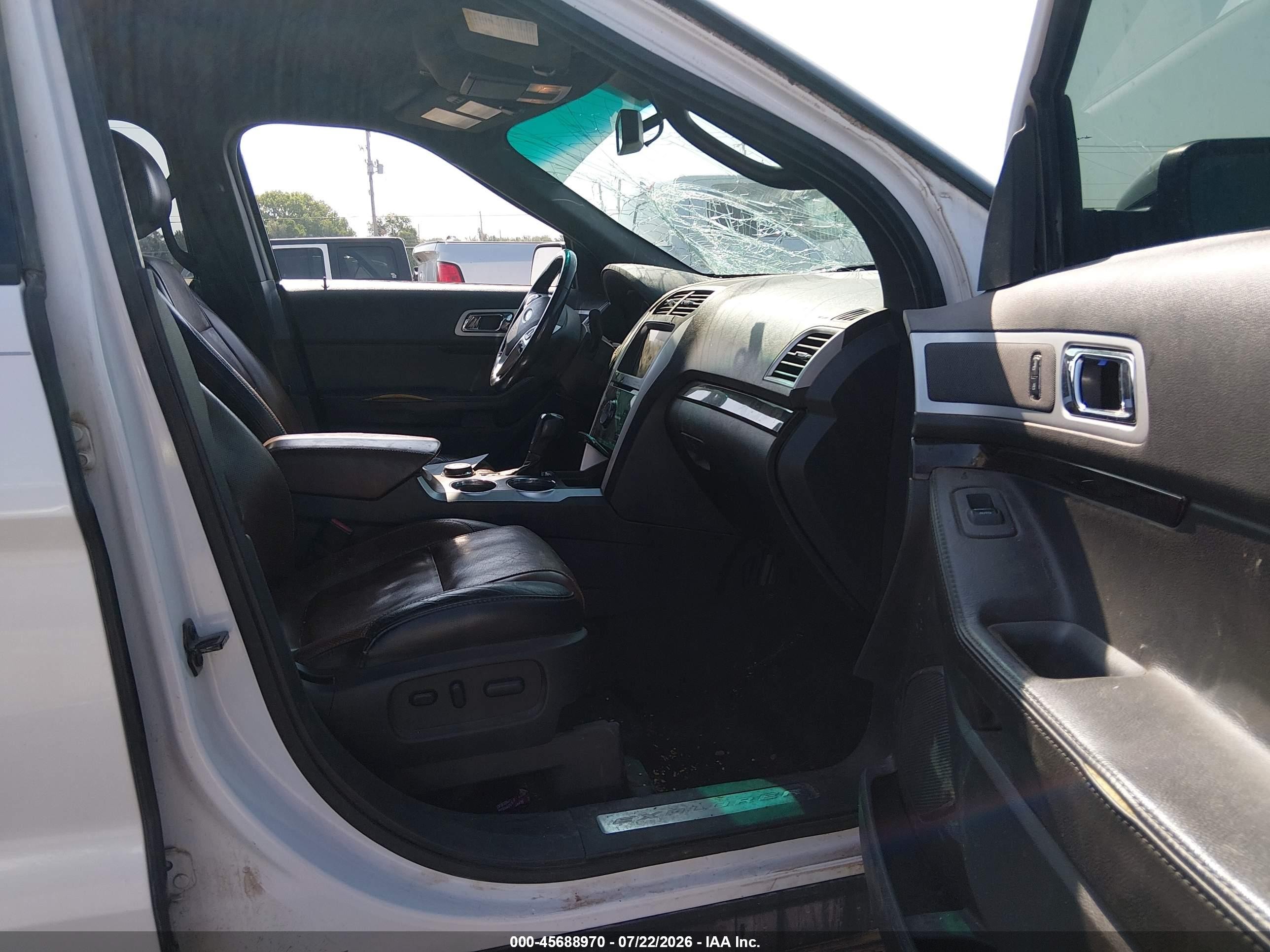 2011 Ford Explorer Limited White vin: 1FMHK8F88BGA17465