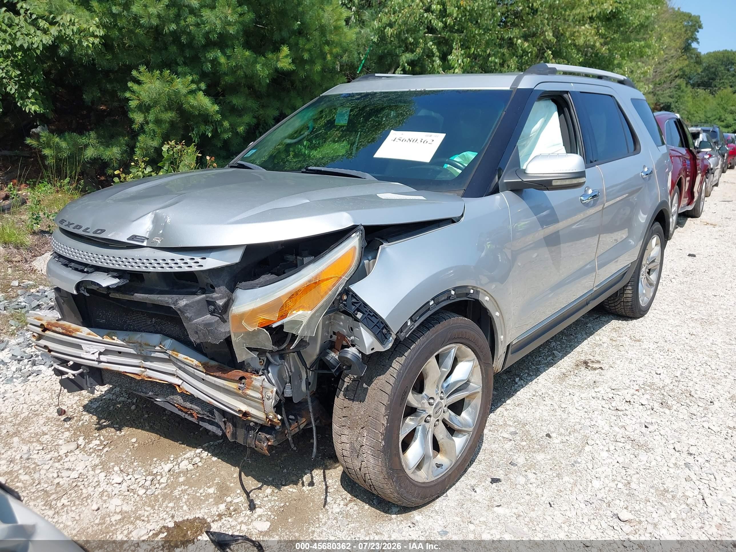 2011 Ford Explorer Limited Silver vin: 1FMHK8F88BGA25629