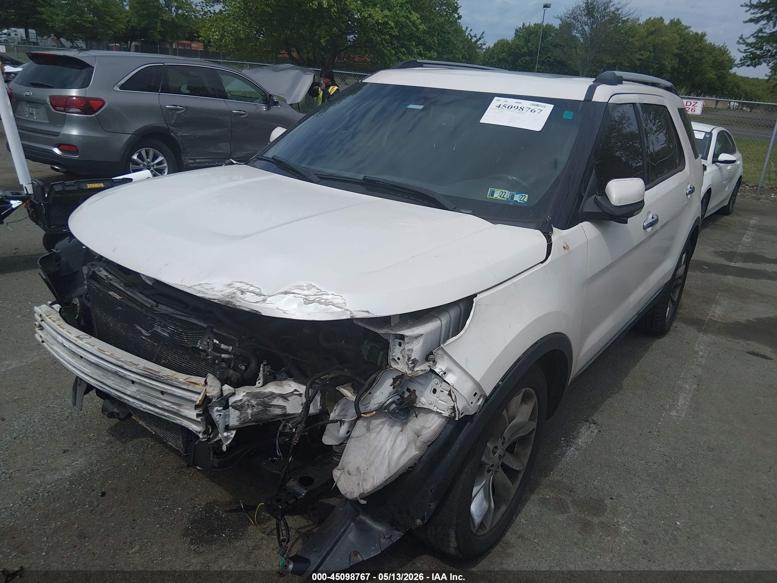 2012 Ford Explorer Limited White vin: 1FMHK8F88CGA07021