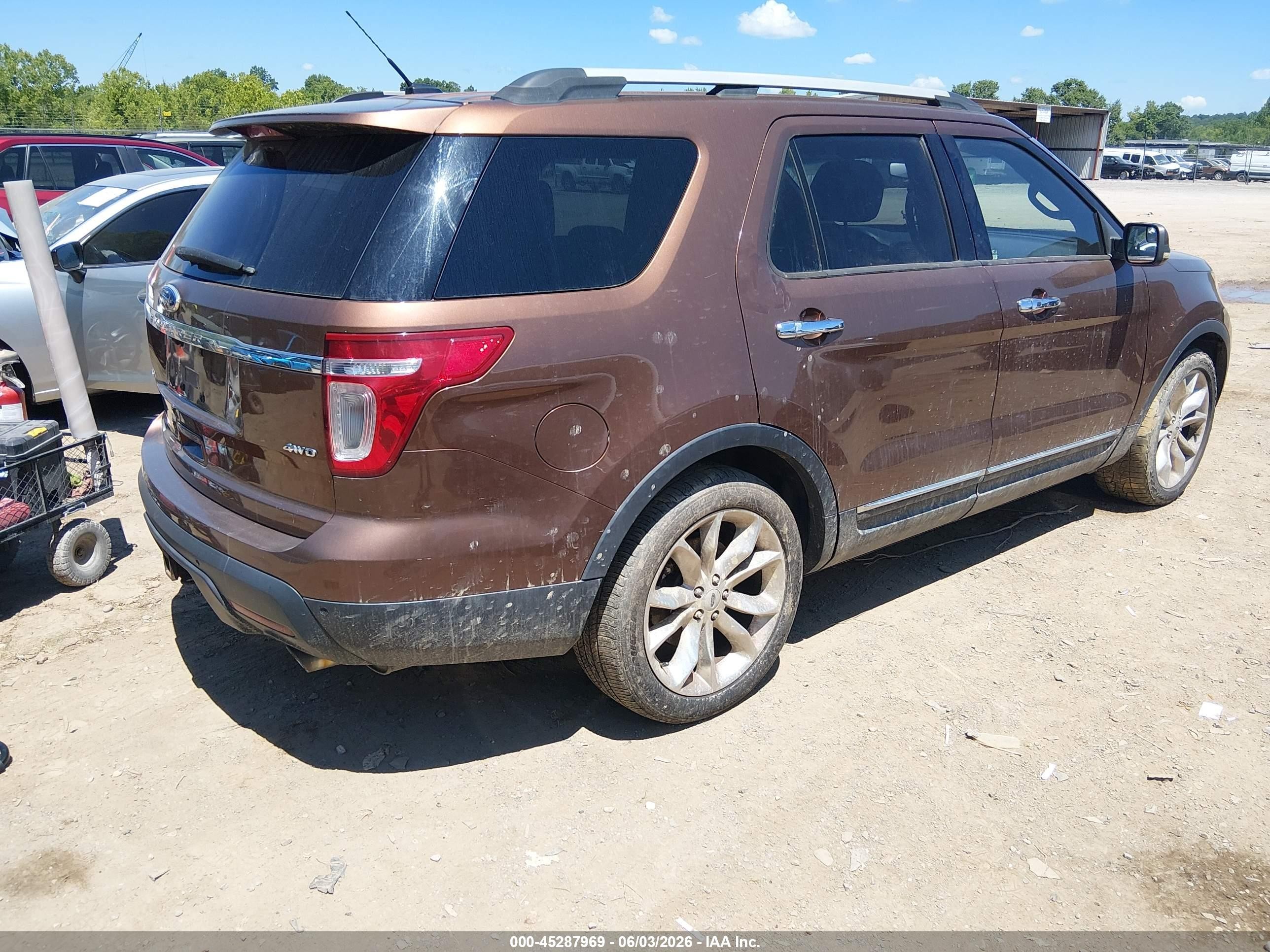 2012 Ford Explorer Limited Коричневый vin: 1FMHK8F88CGA20271