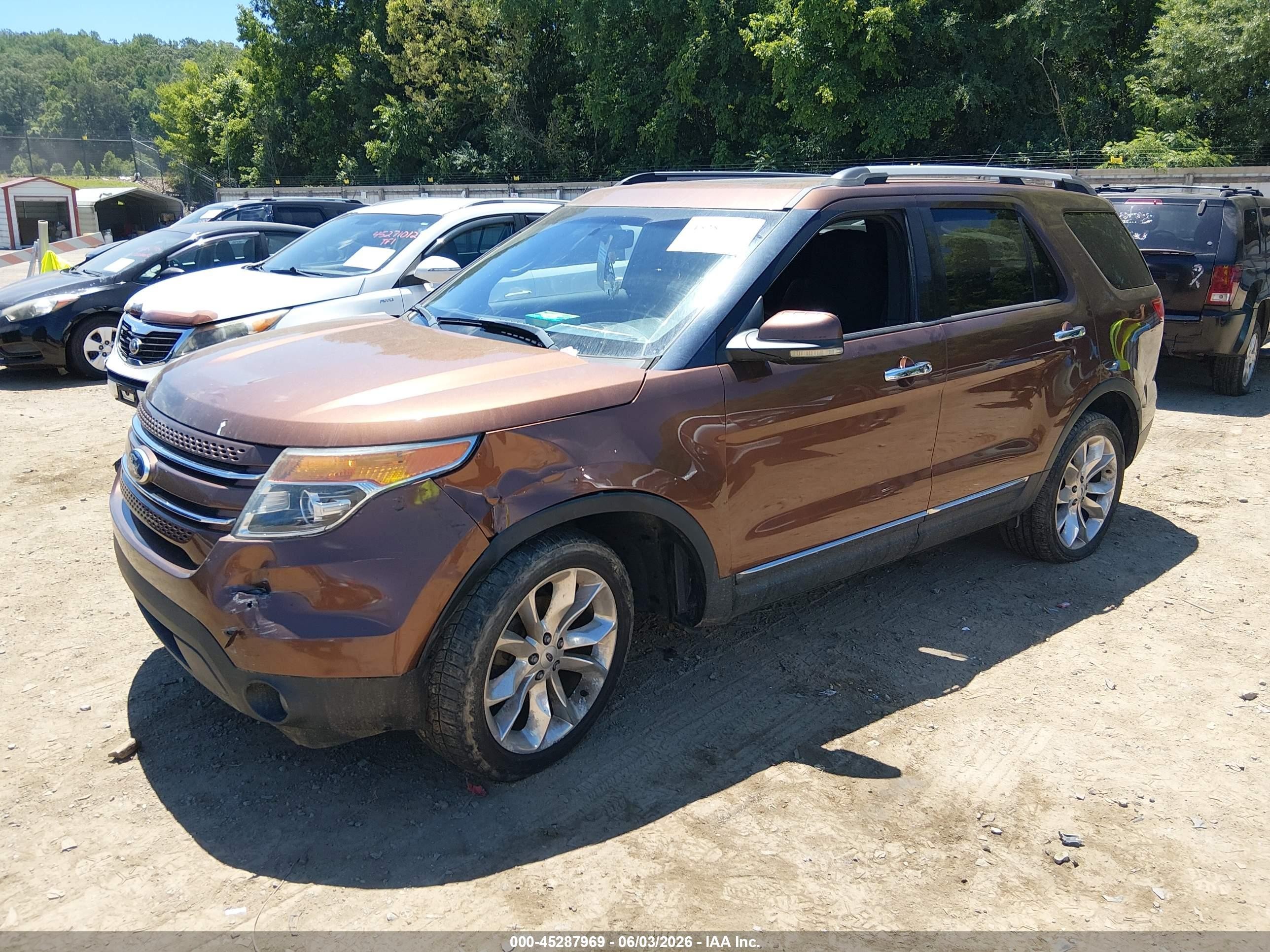 2012 Ford Explorer Limited Коричневый vin: 1FMHK8F88CGA20271