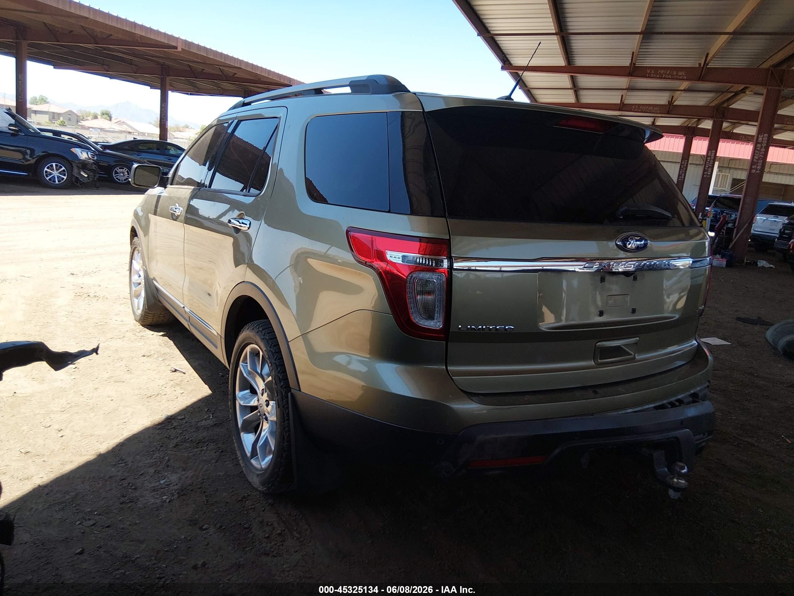 2012 Ford Explorer Limited Зеленый vin: 1FMHK8F88CGA40827