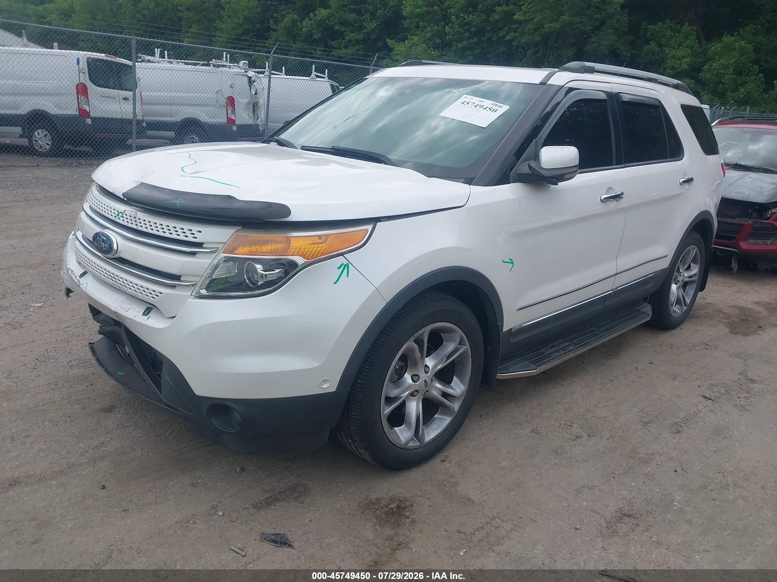 2012 Ford Explorer Limited White vin: 1FMHK8F88CGA51102