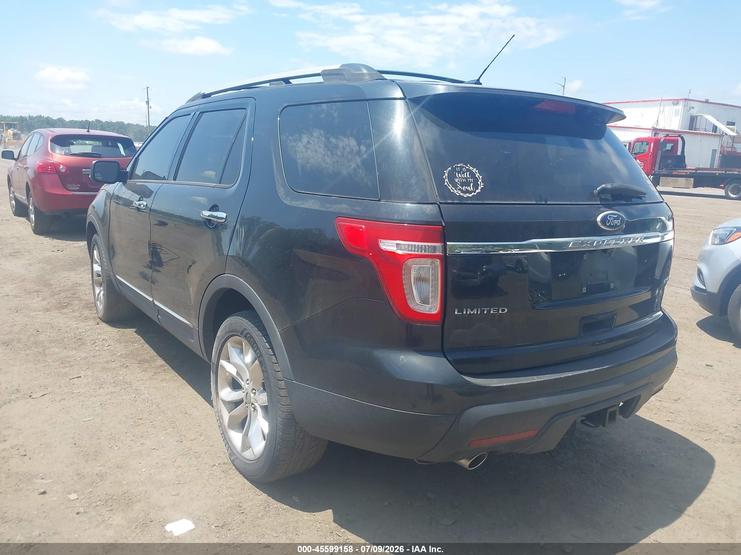 2011 Ford Explorer Limited Black vin: 1FMHK8F89BGA06698