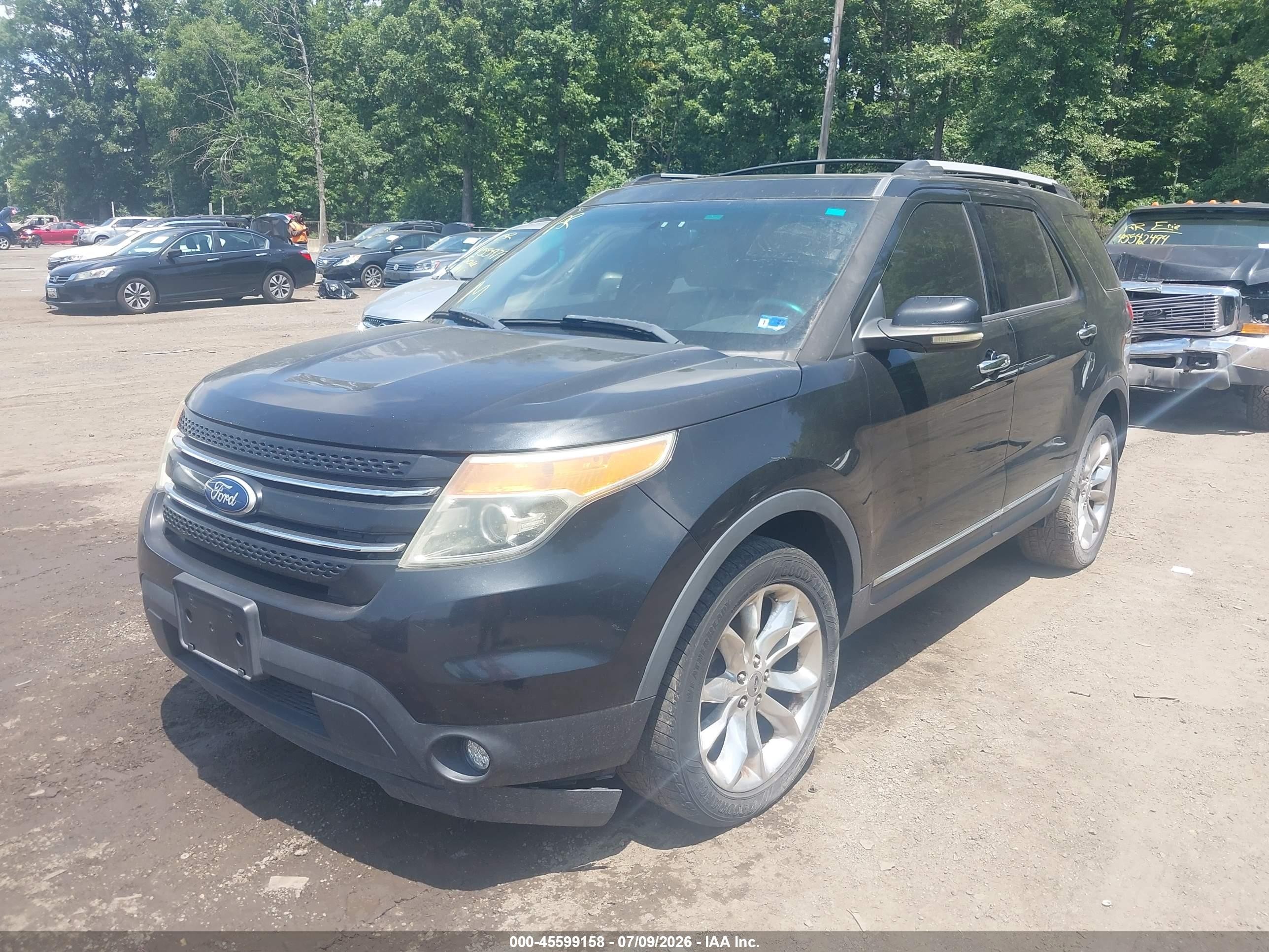 2011 Ford Explorer Limited Black vin: 1FMHK8F89BGA06698