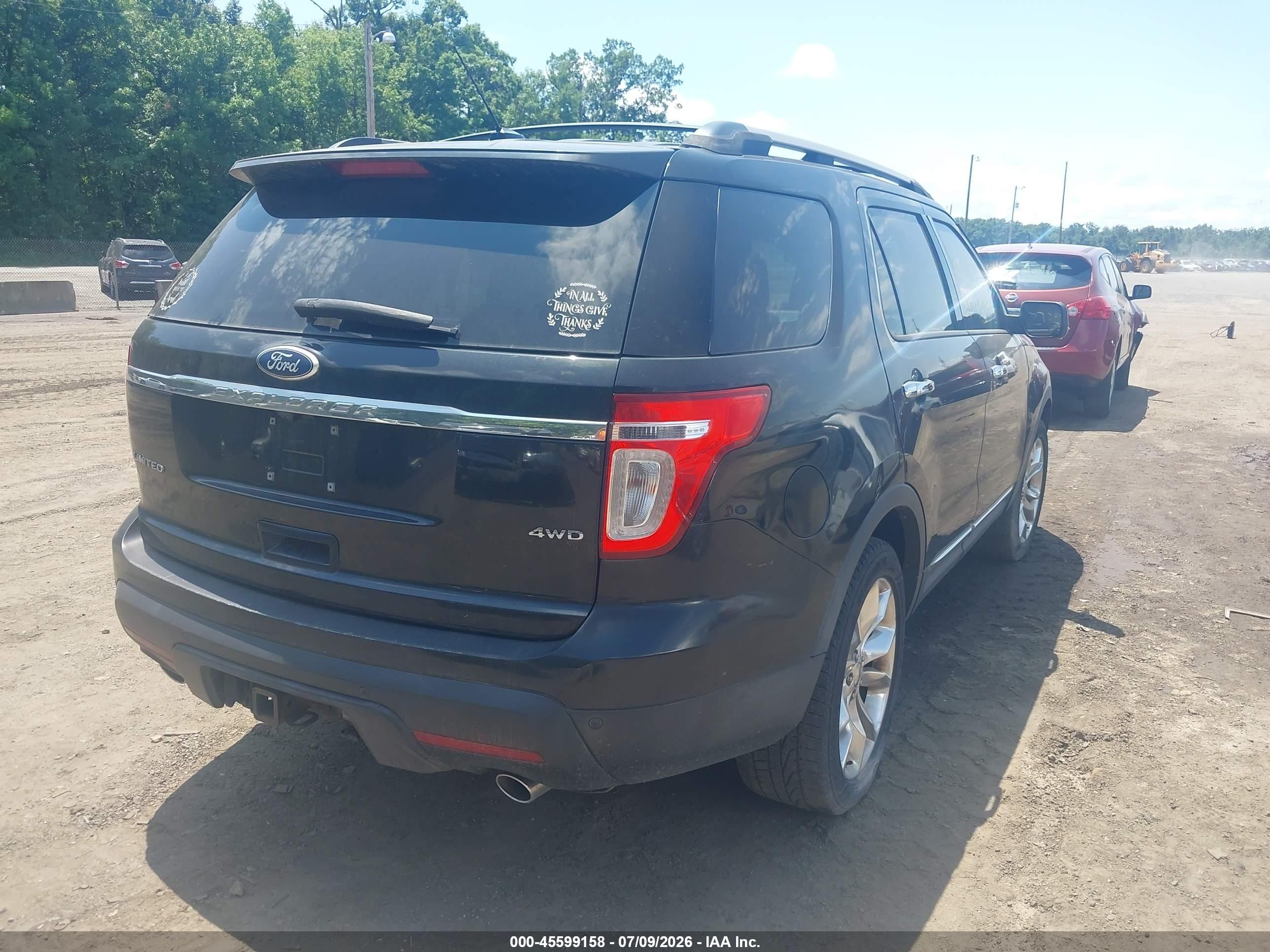 2011 Ford Explorer Limited Black vin: 1FMHK8F89BGA06698