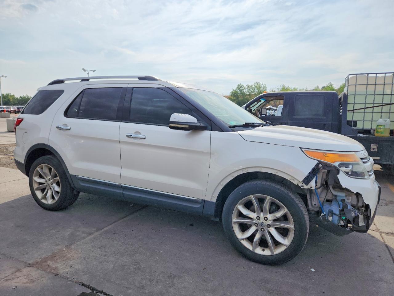 2011 Ford Explorer Limited White vin: 1FMHK8F89BGA32329