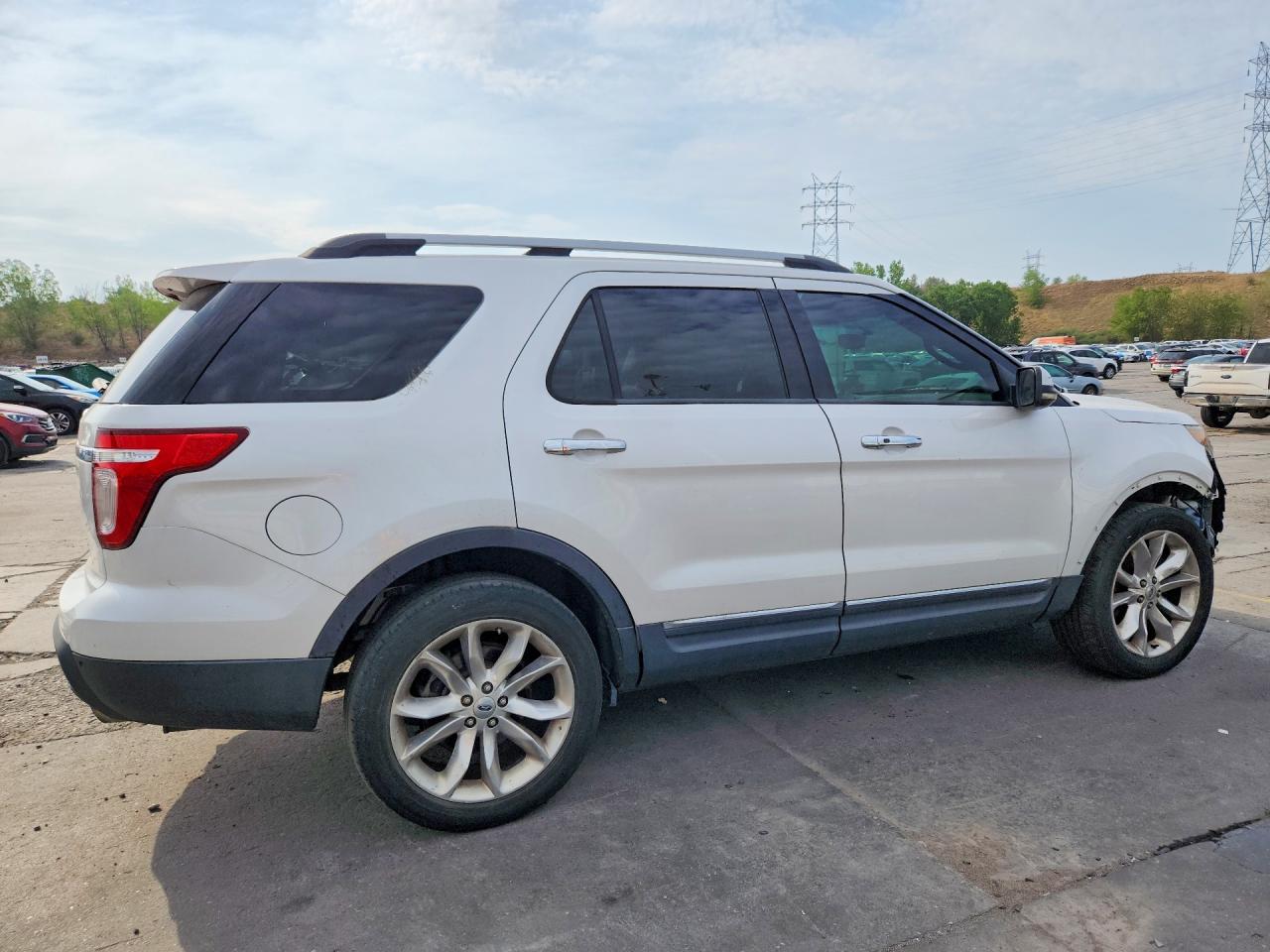 2011 Ford Explorer Limited White vin: 1FMHK8F89BGA32329