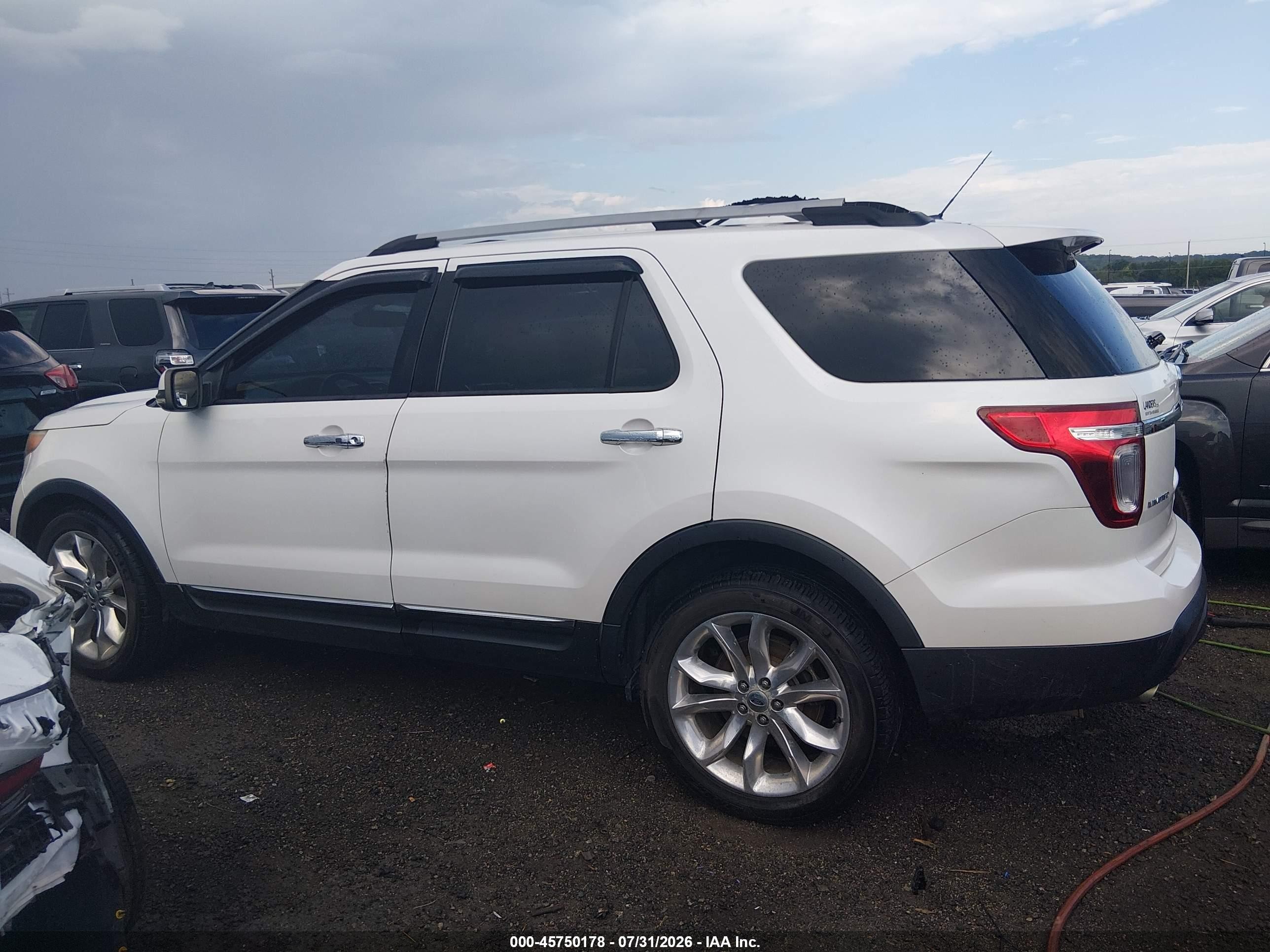 2011 Ford Explorer Limited White vin: 1FMHK8F89BGA35022