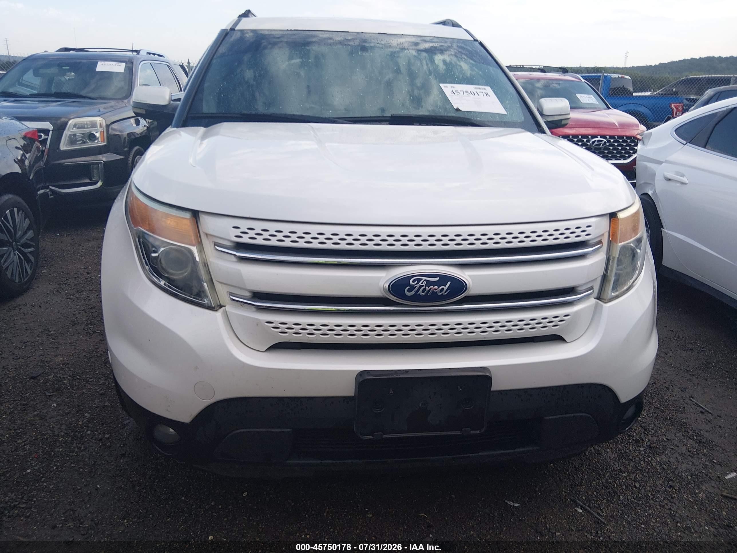 2011 Ford Explorer Limited White vin: 1FMHK8F89BGA35022