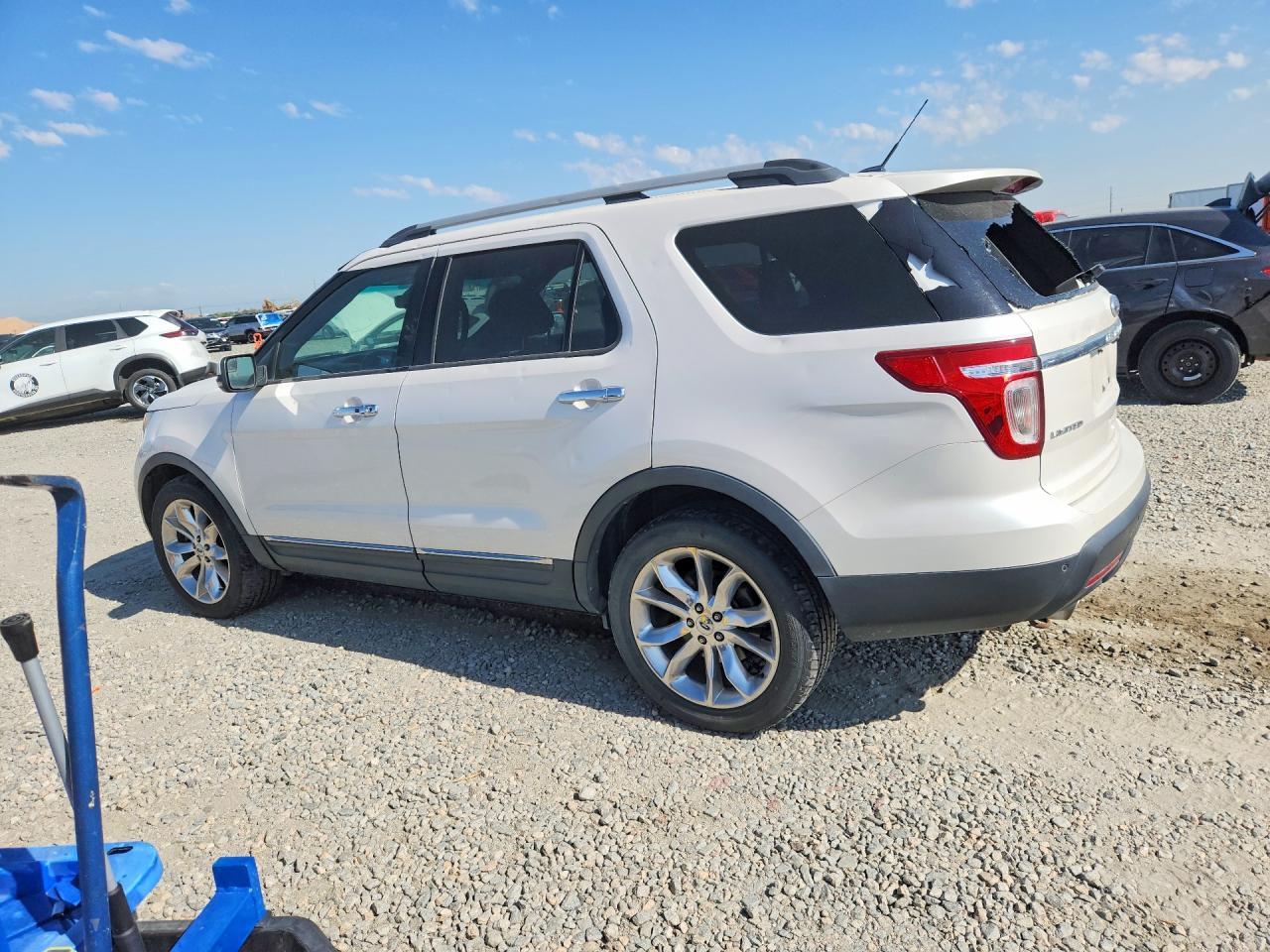 2011 Ford Explorer Limited White vin: 1FMHK8F89BGA86732