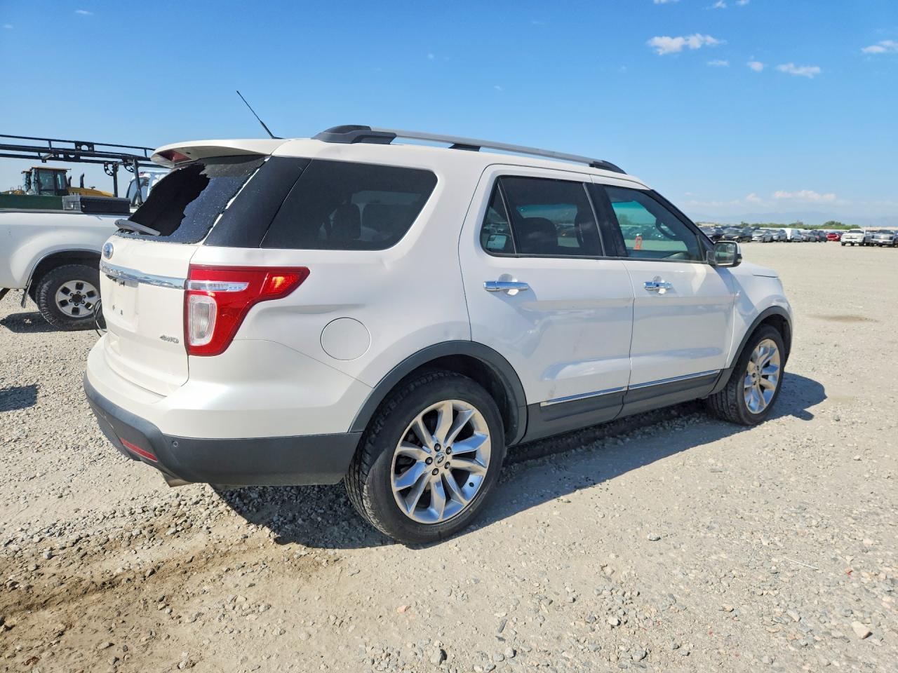 2011 Ford Explorer Limited White vin: 1FMHK8F89BGA86732